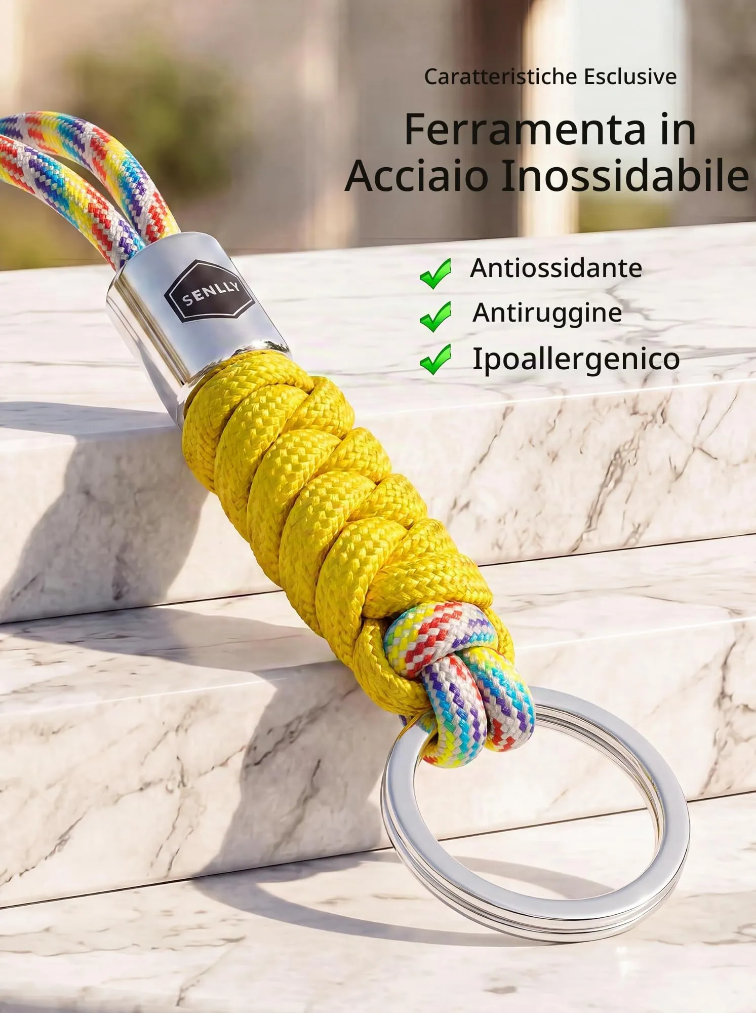 SENLLY Cordino da Collo per Chiavi, Badge e Cellulare - immagine 5