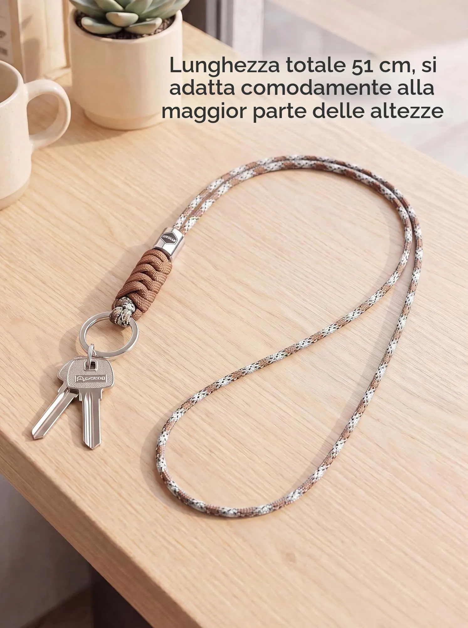 SENLLY Portachiavi da Collo, Cordino per Chiavi, Badge e Cellulare - immagine 4