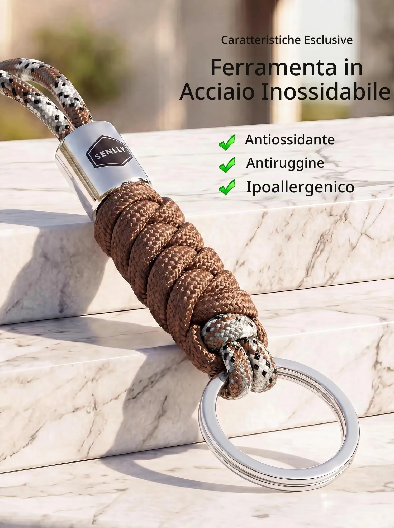 SENLLY Portachiavi da Collo, Cordino per Chiavi, Badge e Cellulare - immagine 5
