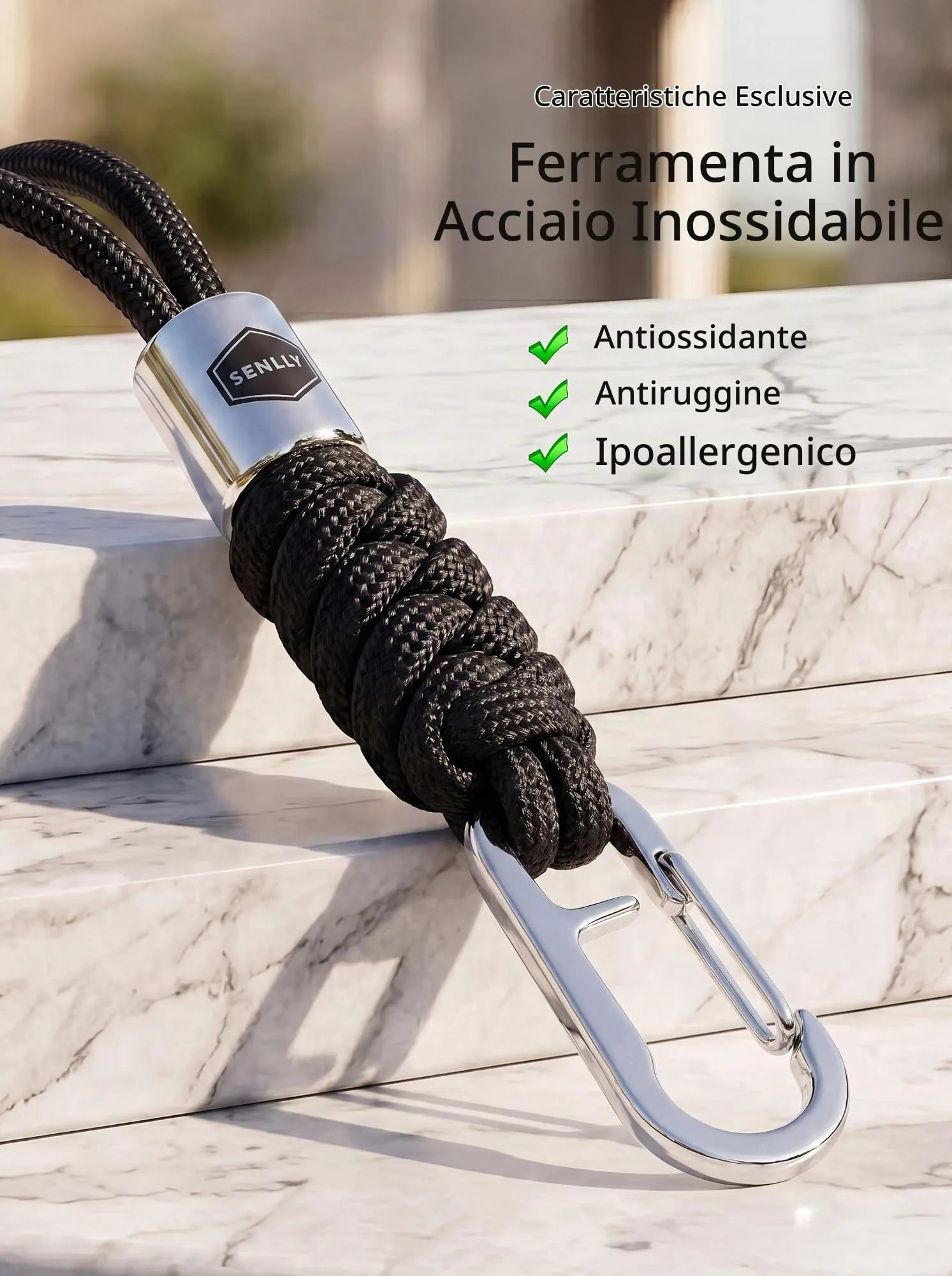 SENLLY Cordino da Collo per Chiavi, Badge e Cellulare - immagine 5