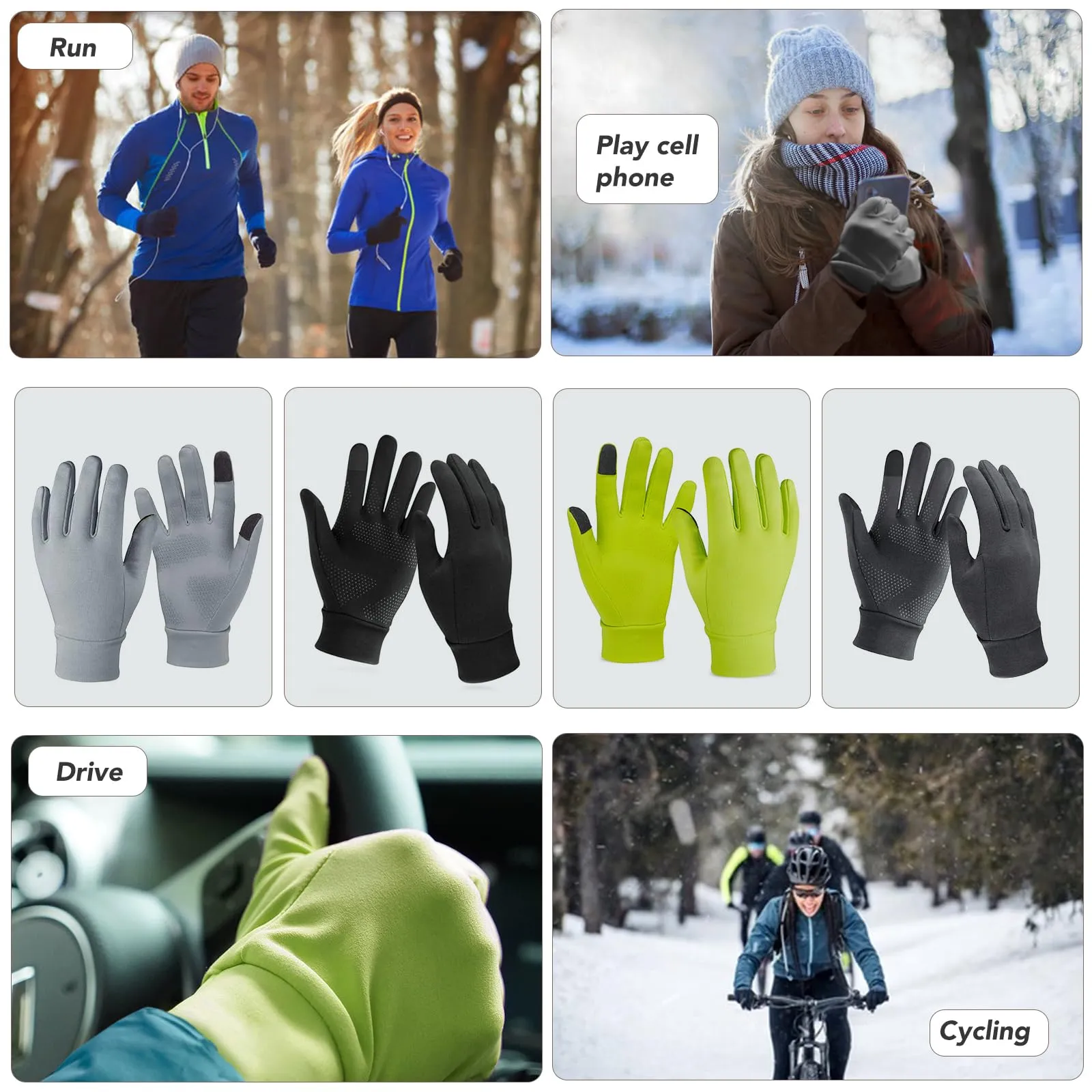 Unigear Guanti Termici Invernali per Touchscreen Unisex - immagine 7