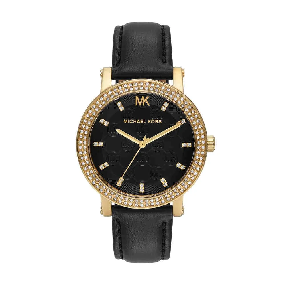 Michael Kors Corey MK4896 Orologio da donna, 38 mm, Nero e Oro - immagine 1