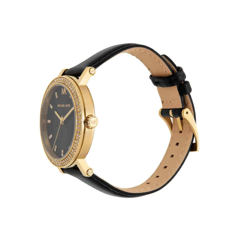 Michael Kors Corey MK4896 Orologio da donna, 38 mm, Nero e Oro - immagine 3