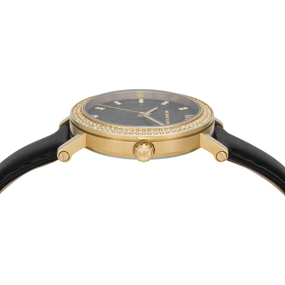 Michael Kors Corey MK4896 Orologio da donna, 38 mm, Nero e Oro - immagine 5