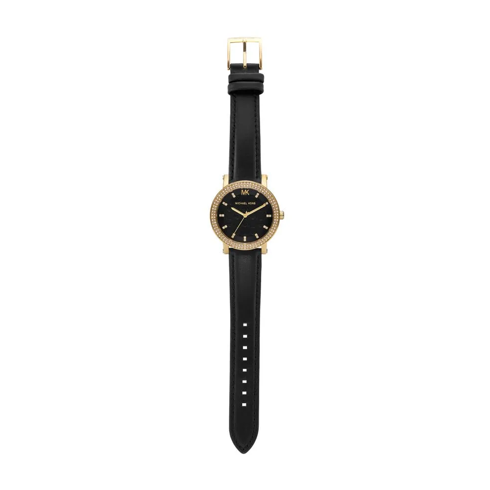 Michael Kors Corey MK4896 Orologio da donna, 38 mm, Nero e Oro - immagine 7