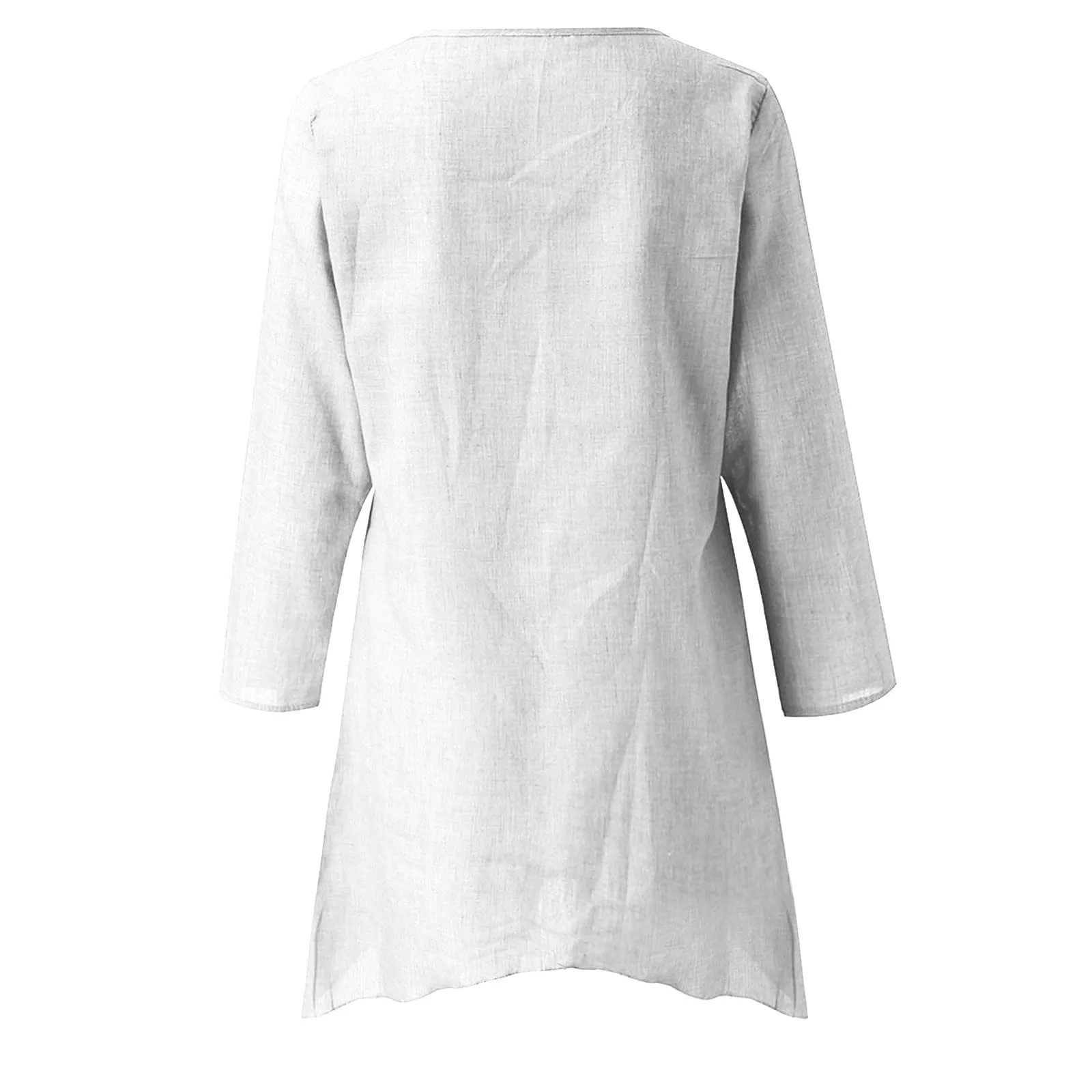 Uwdiohq Camicia Donna Manica Corta Fucsia Top con Schiena Scoperta - immagine 4