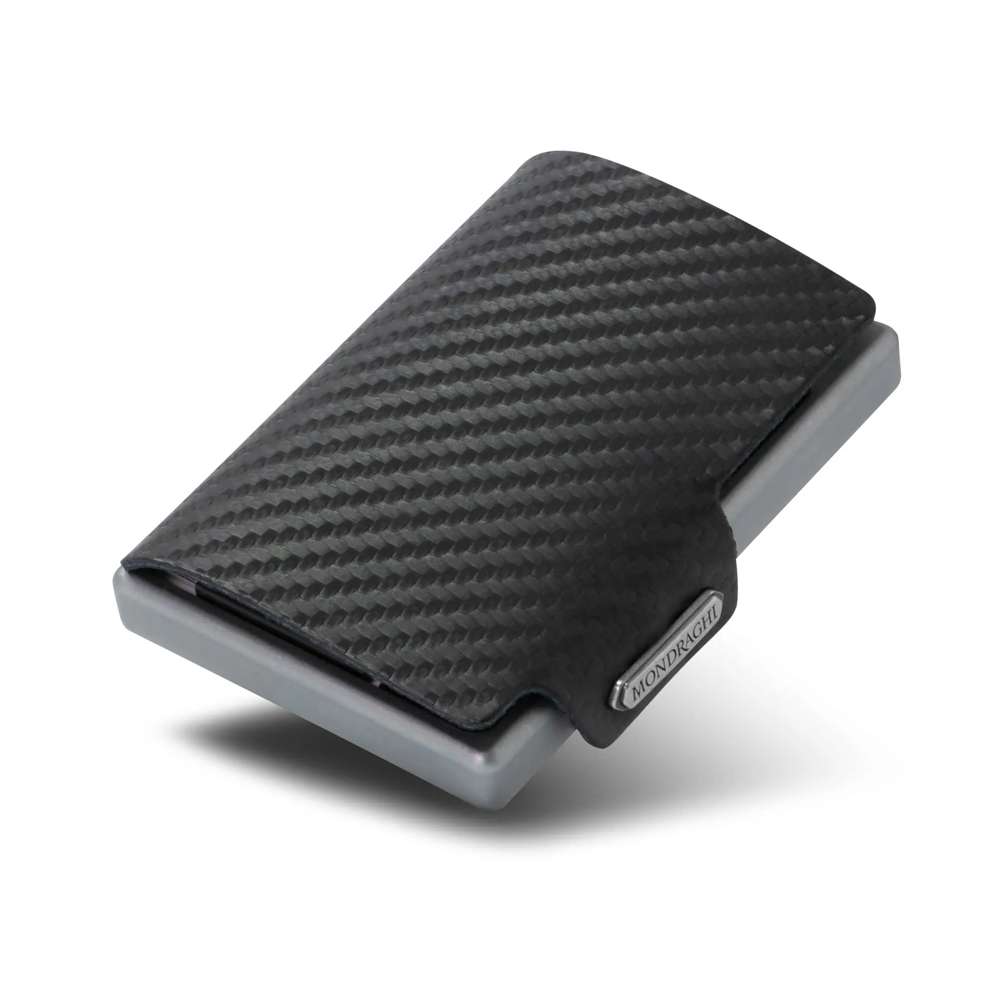 MONDRAGHI Miniwallet Basic in Vera Pelle, Portafoglio Slim per Carte di Credito e Banconote (Carbon Black) - immagine 3