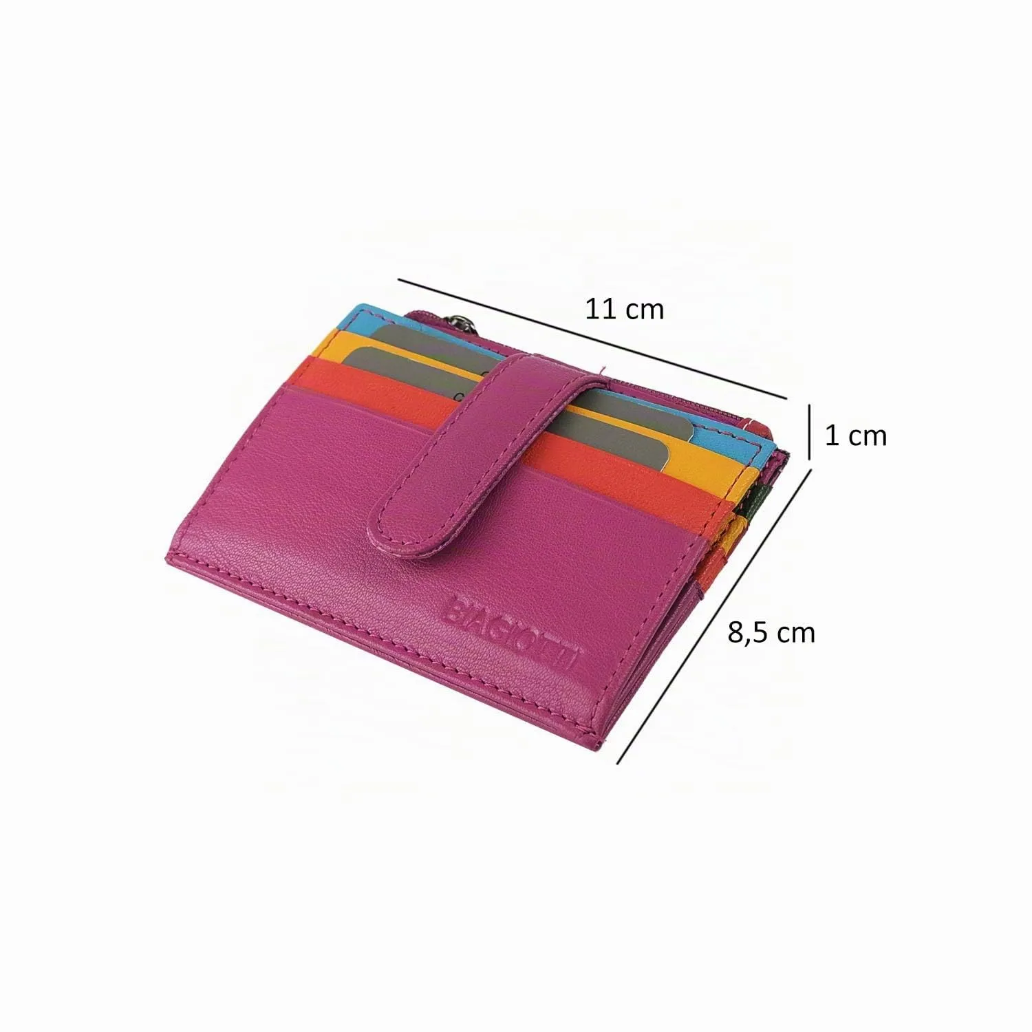 Laura Biagiotti Porta Carte di Credito in Vera Pelle Unisex - immagine 5