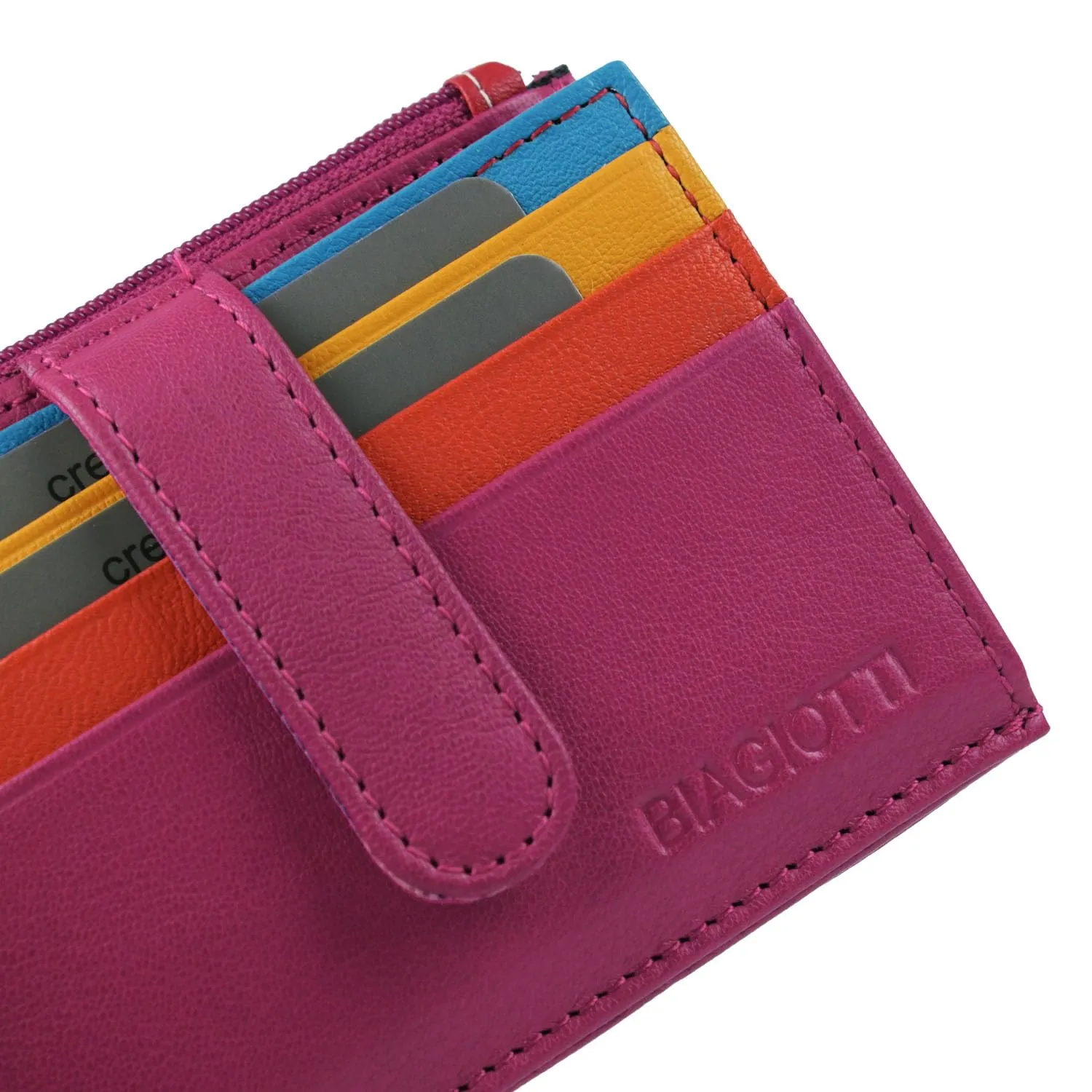 Laura Biagiotti Porta Carte di Credito in Vera Pelle Unisex - immagine 8
