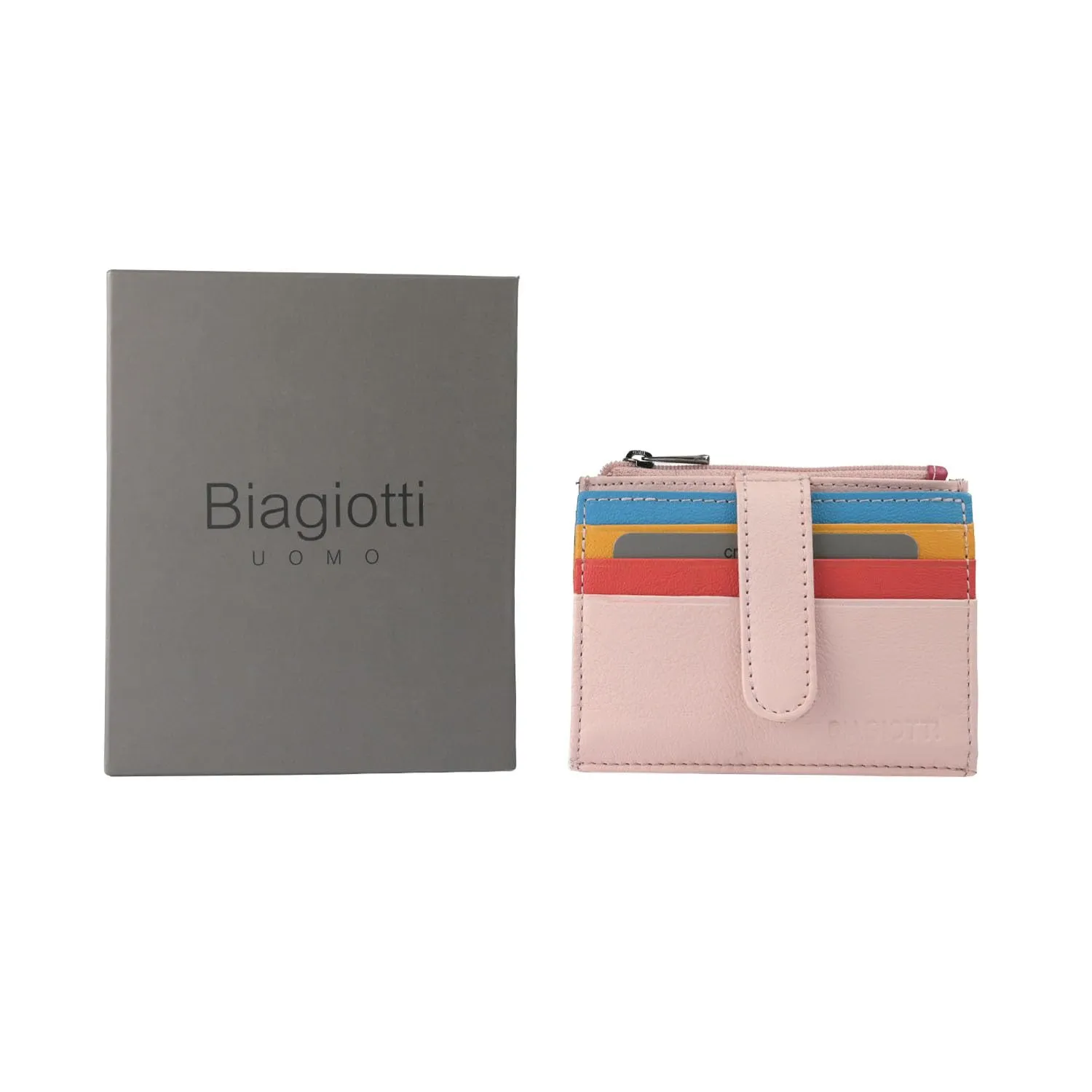 Laura Biagiotti Porta Carte di Credito in Vera Pelle Unisex - immagine 6