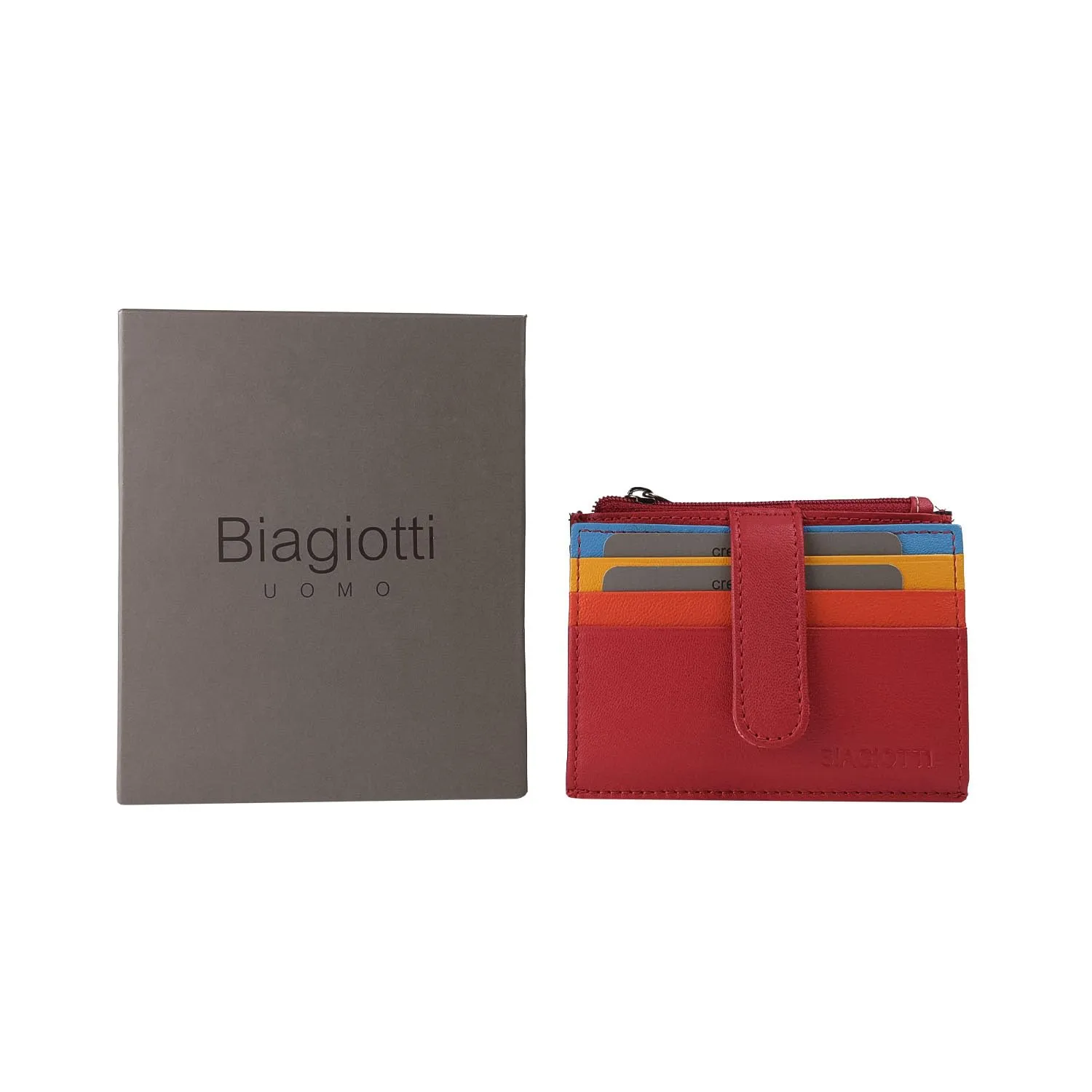 Laura Biagiotti Porta Carte di Credito in Vera Pelle Unisex - immagine 6