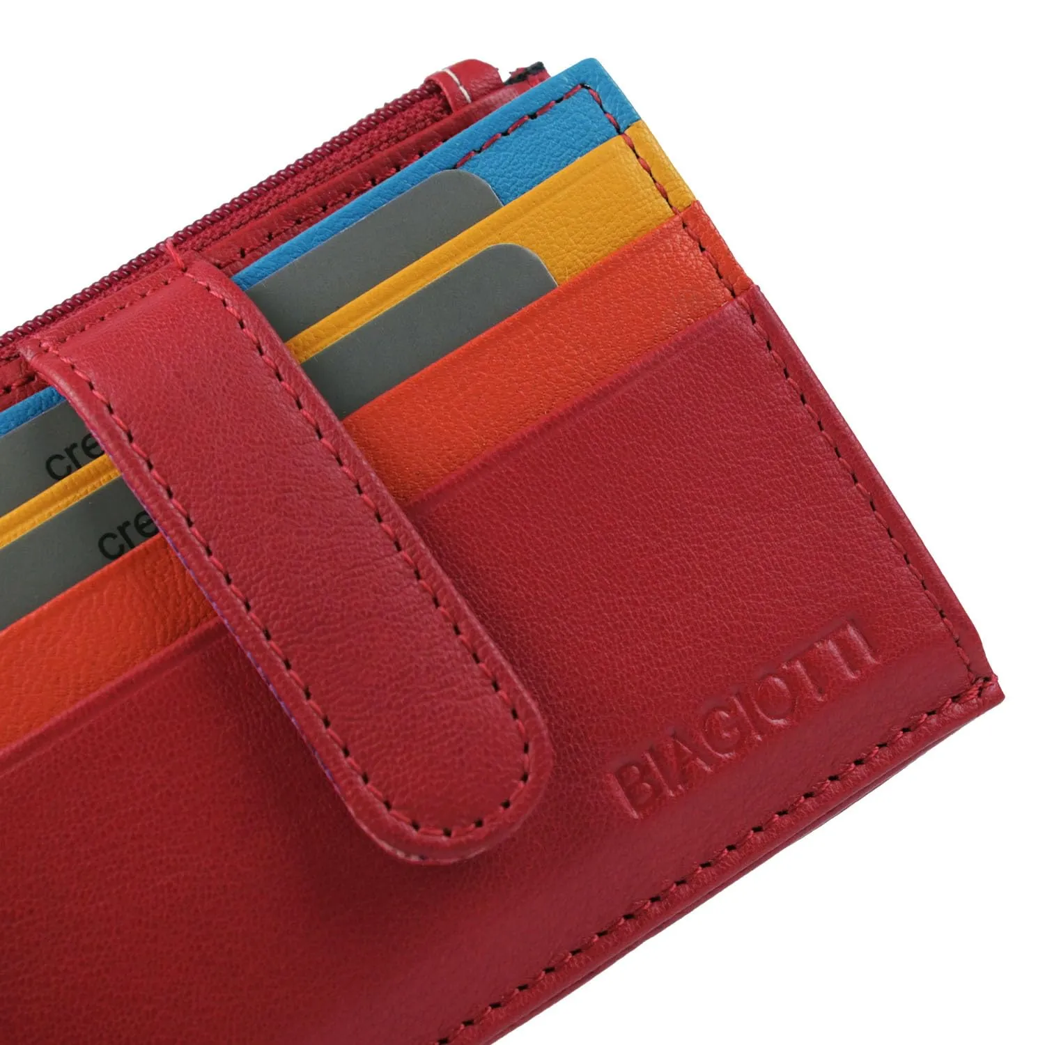 Laura Biagiotti Porta Carte di Credito in Vera Pelle Unisex - immagine 8