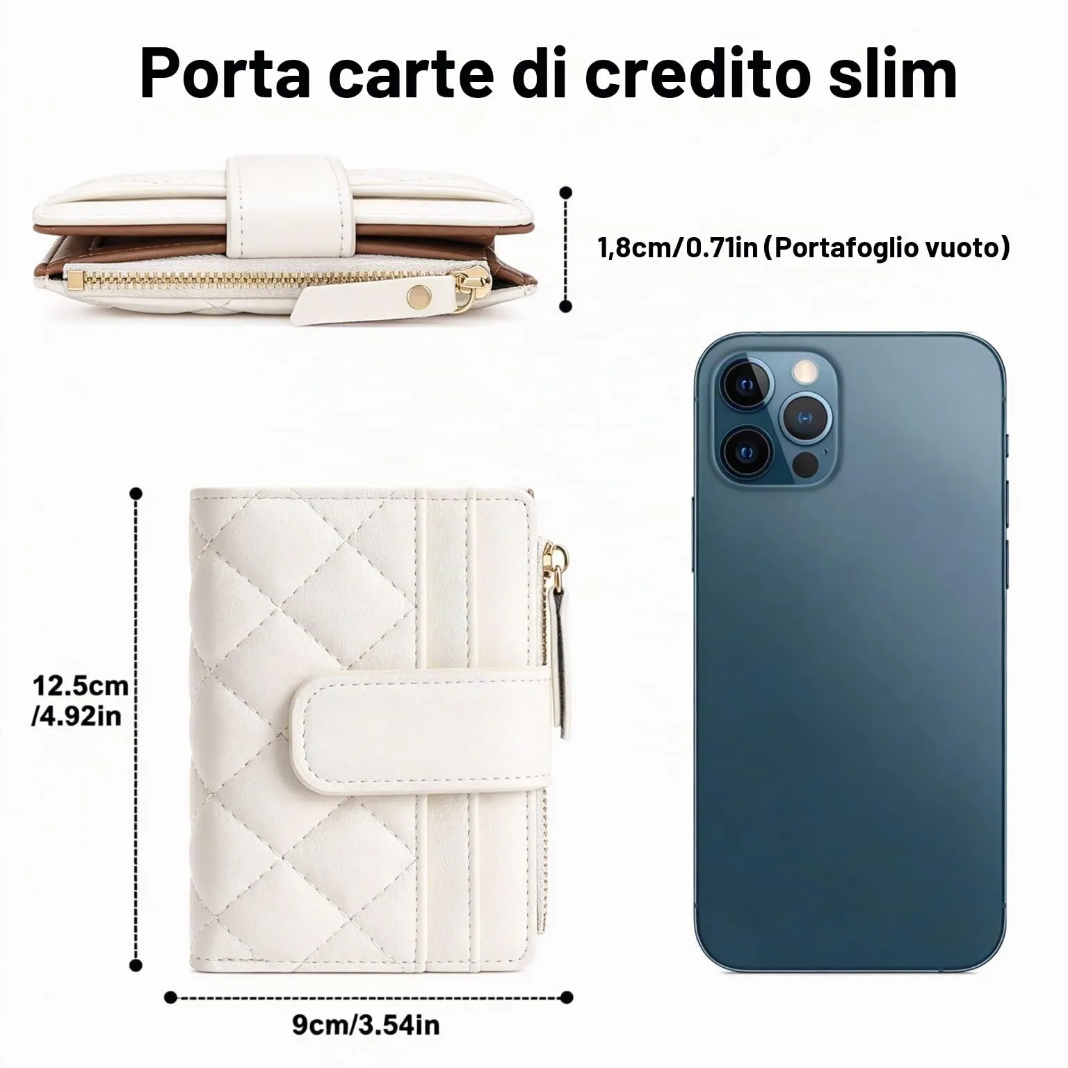 Gaekeao Portafoglio da Donna in Pelle Sintetica PU, Sottile con Tasche con Zip e Protezione RFID - immagine 6
