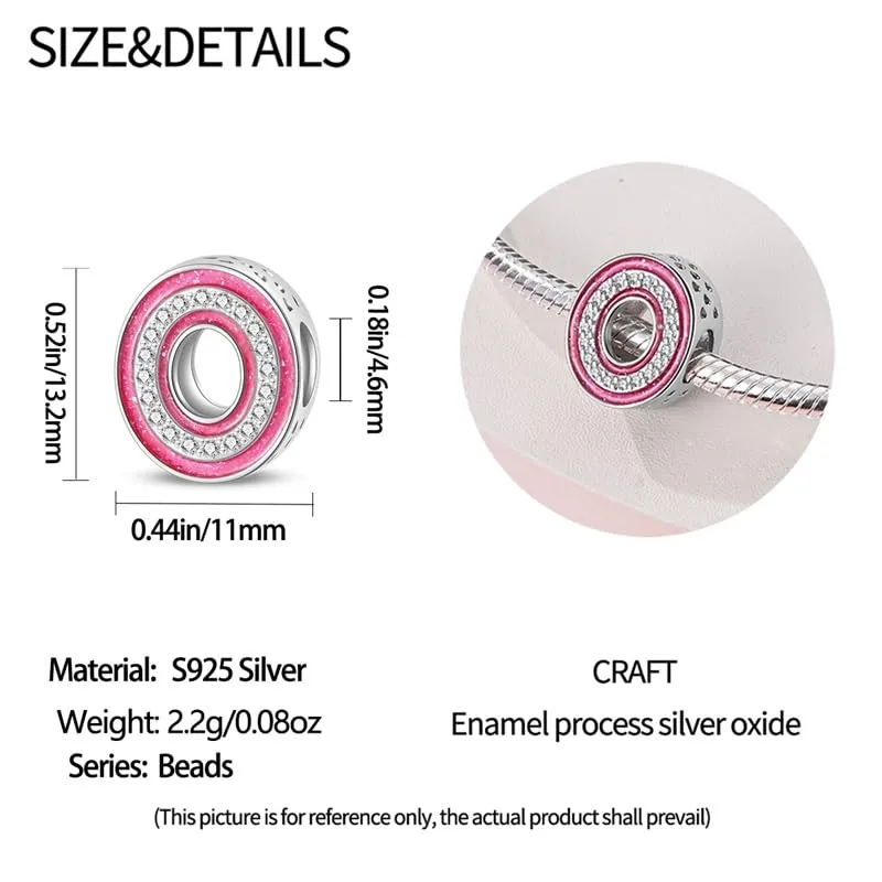 KUNSIR Ciondolo Lettere in Argento Sterling 925 e Cubic Zirconia per Braccialetti e Collane Europei - immagine 5