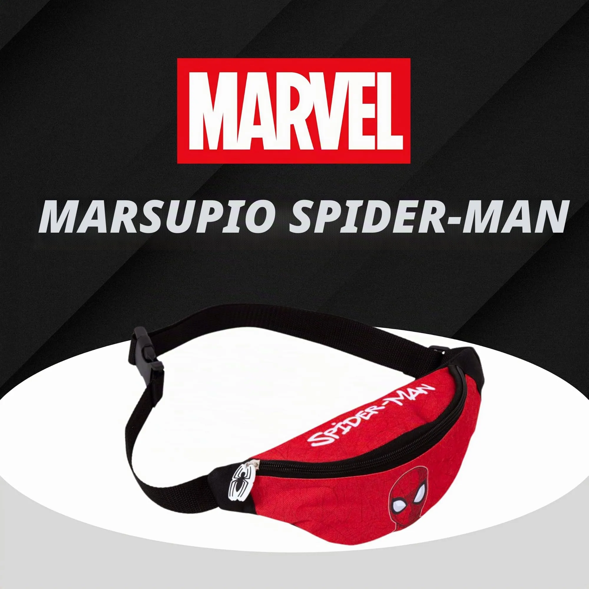Disney Marvel Spider-Man Marsupio per Ragazzi, Rosso, MV-S-6675 - immagine 2
