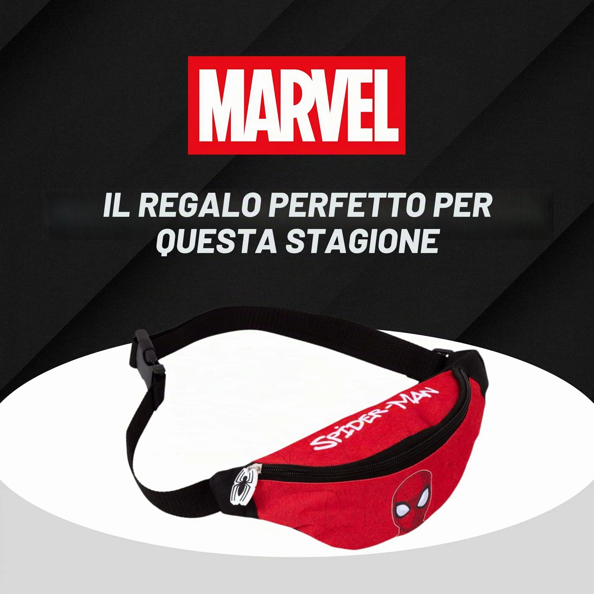 Disney Marvel Spider-Man Marsupio per Ragazzi, Rosso, MV-S-6675 - immagine 7