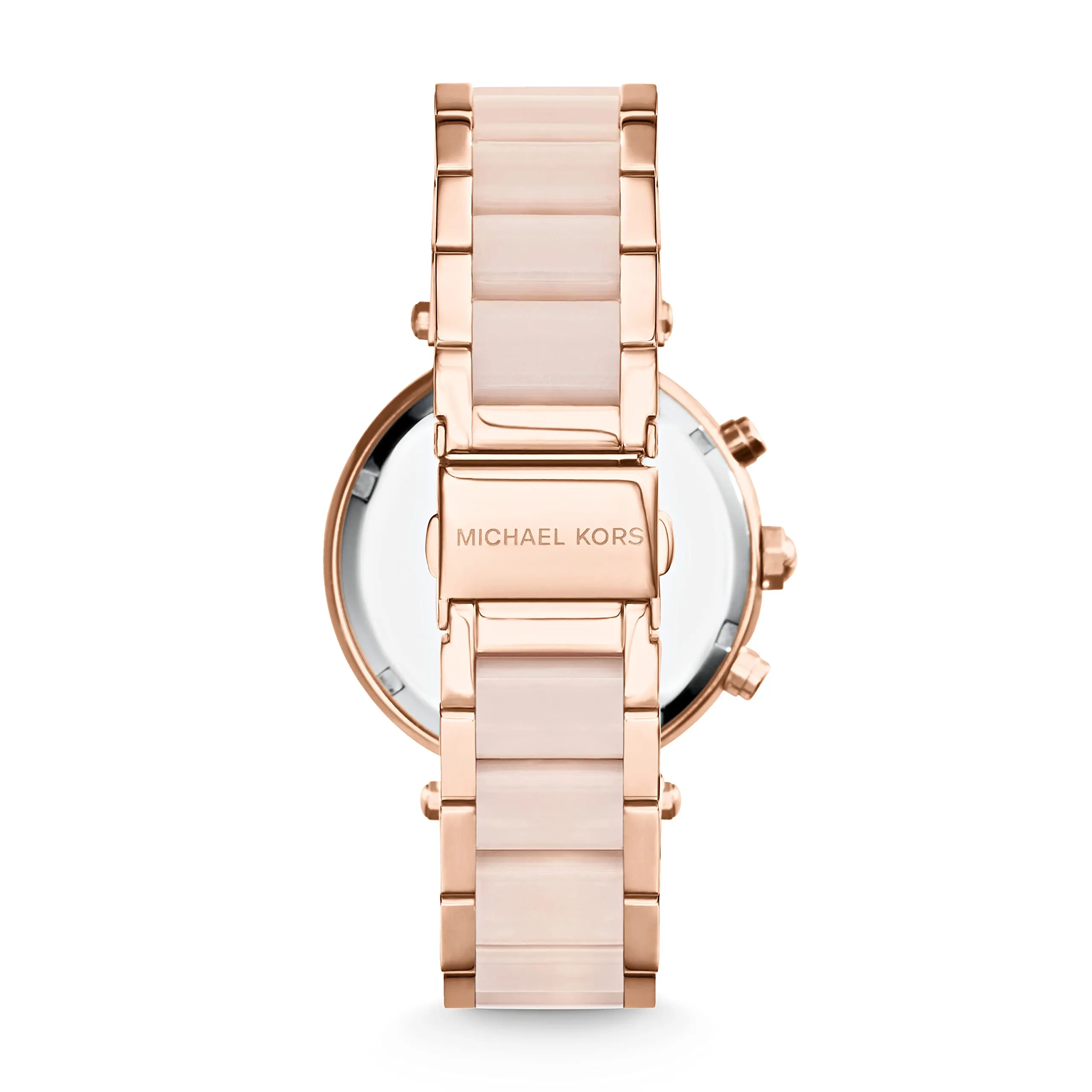 Michael Kors Parker MK5896 Orologio Cronografo Donna in Acciaio Inossidabile Oro Rosa e Rosa Chiaro - immagine 3