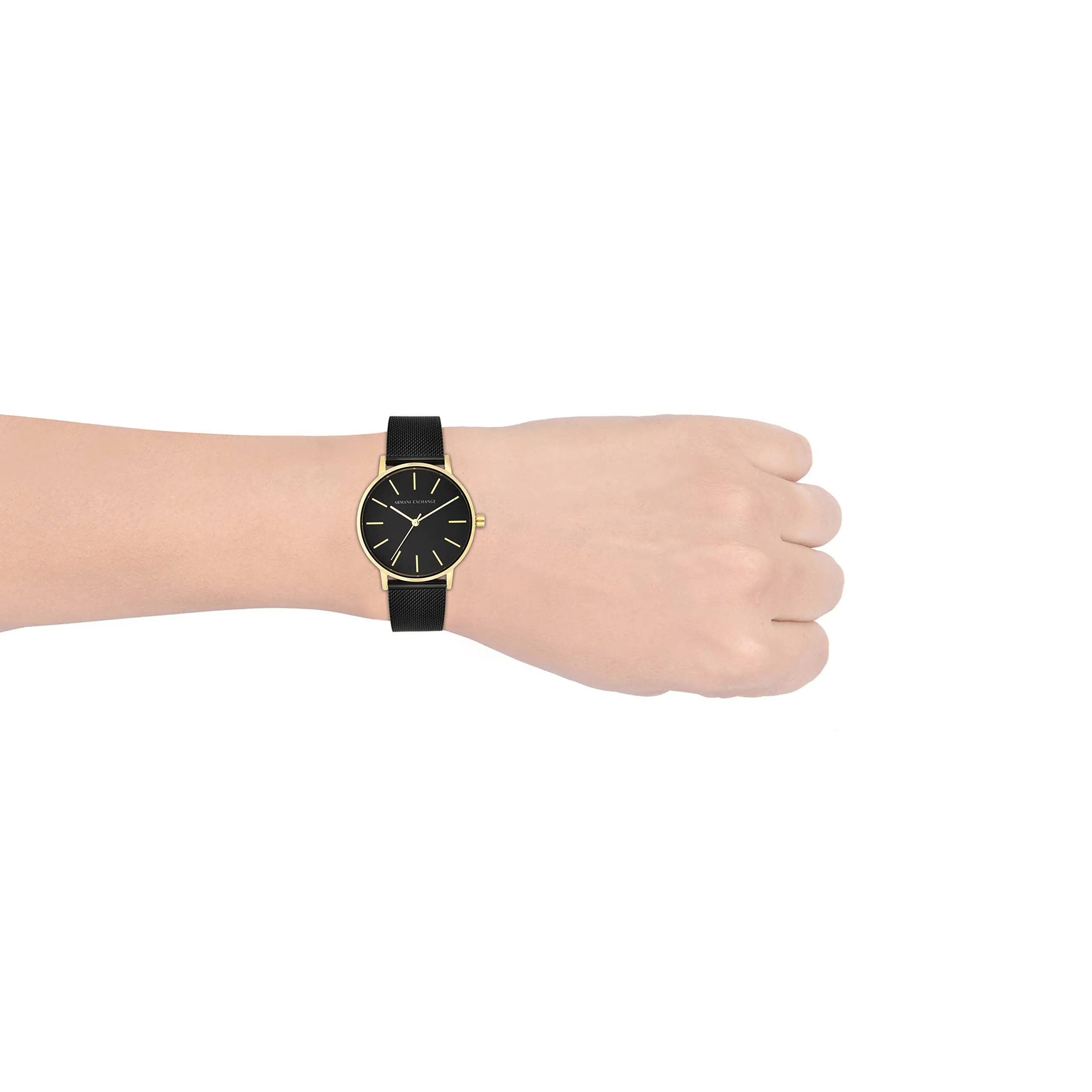 Armani Exchange AX5548 Orologio da Donna, Acciaio Inossidabile, 36 mm, Nero e Oro - immagine 8