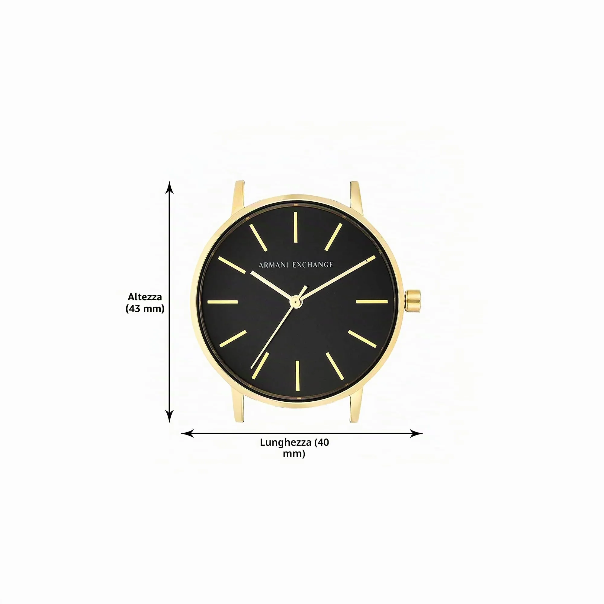 Armani Exchange AX5548 Orologio da Donna, Acciaio Inossidabile, 36 mm, Nero e Oro - immagine 9