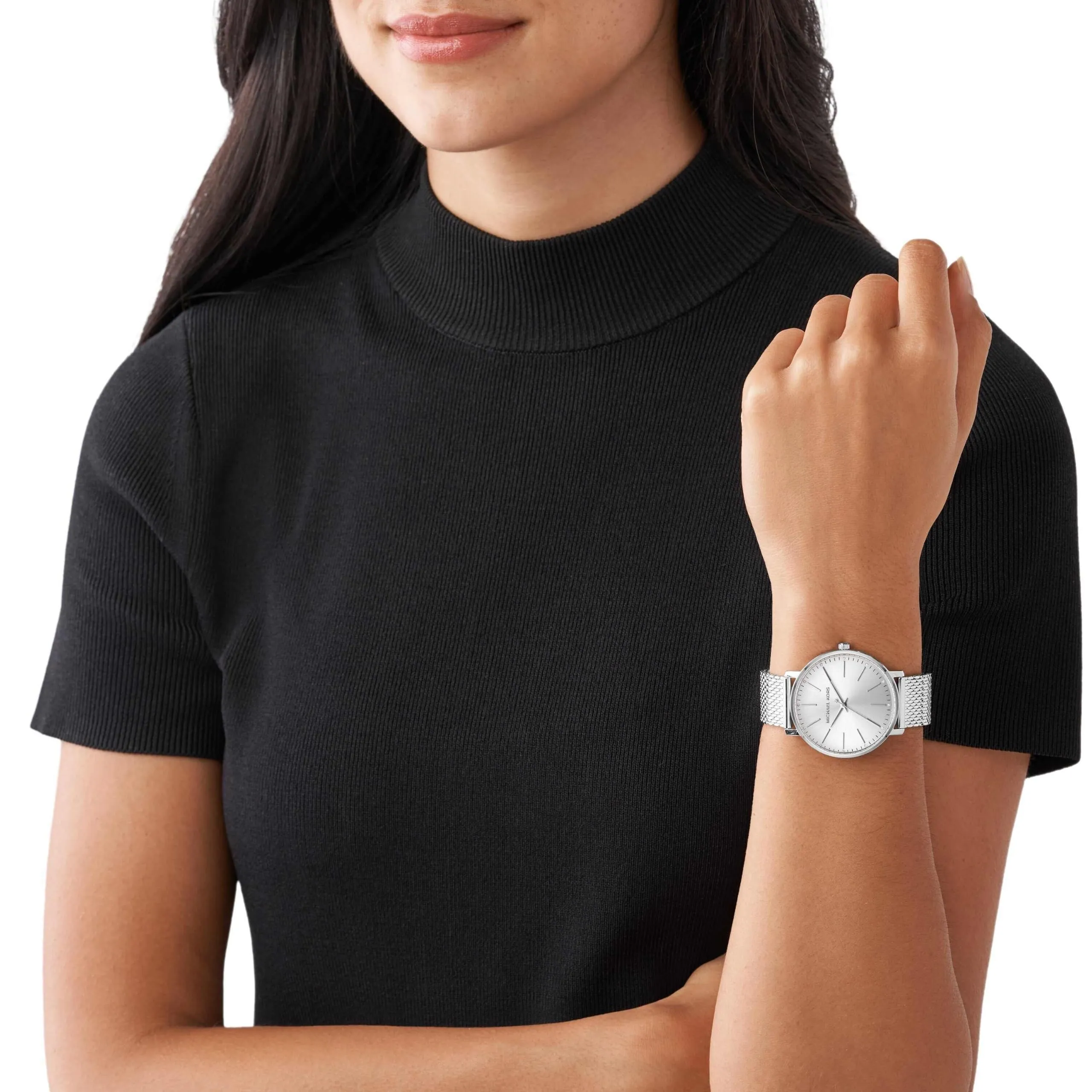 Michael Kors Pyper MK4338 Orologio Donna in Acciaio Inossidabile Argento 38 mm - immagine 2