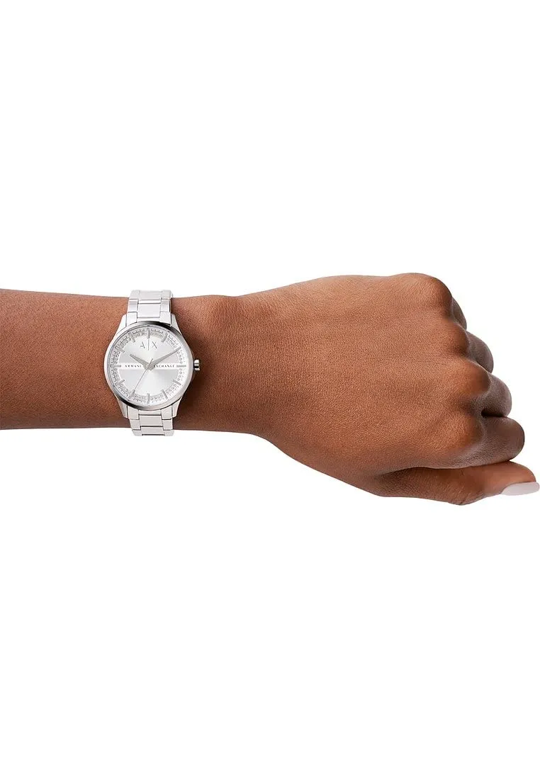 Armani Exchange AX5256 Orologio da Donna in Acciaio Inossidabile Argento e Grigio, 36 mm - immagine 3
