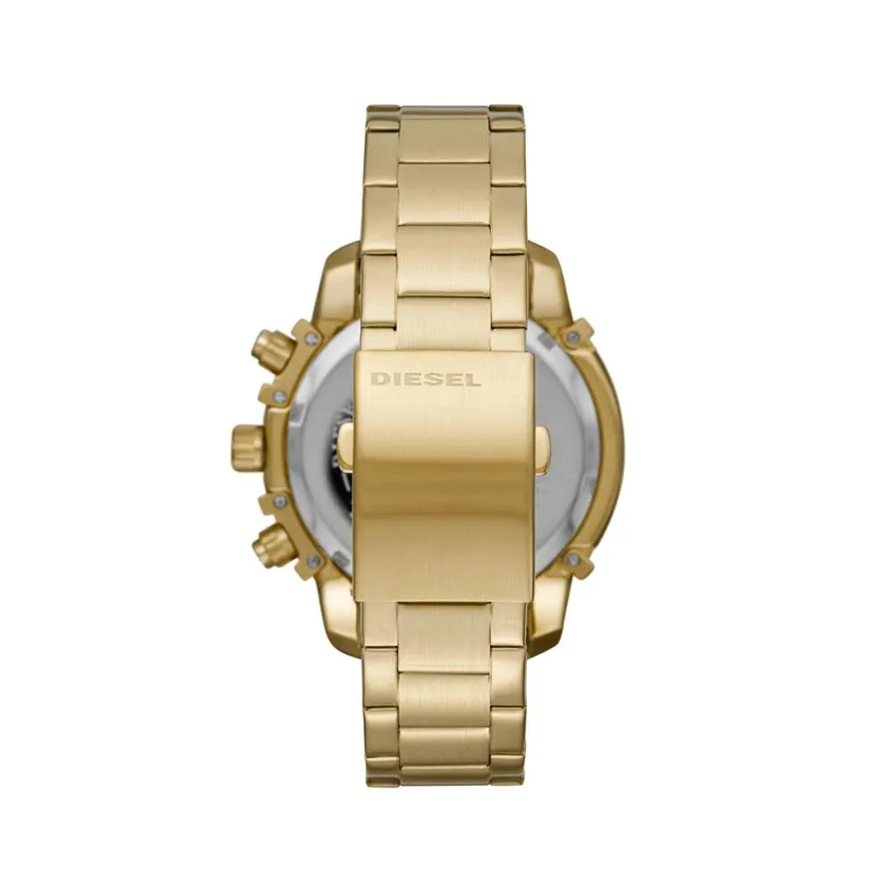Diesel Griffed Orologio Cronografo da Uomo, Acciaio Inossidabile Dorato, 48 mm, DZ4522 - immagine 2