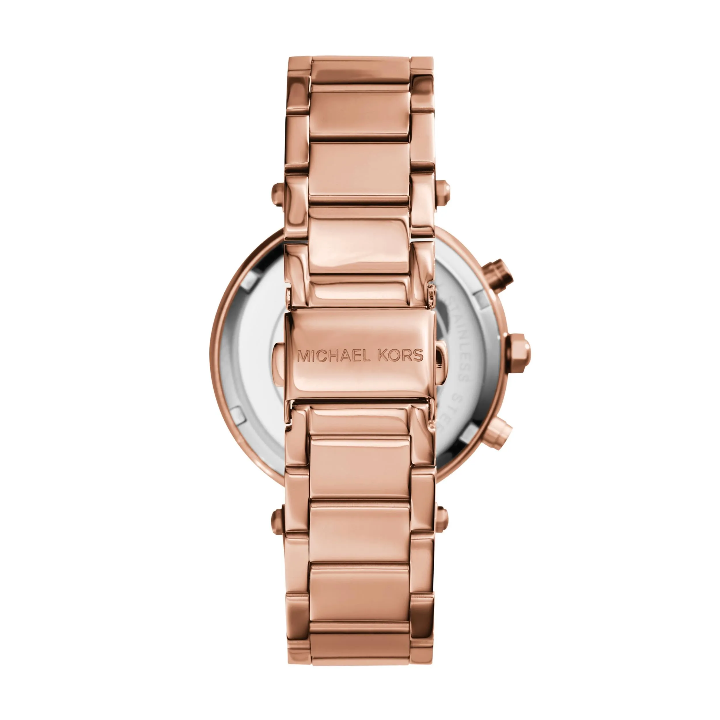 Michael Kors Parker MK5491 Orologio Cronografo Donna - Tono Oro Rosa e Glitter Bianco - immagine 3