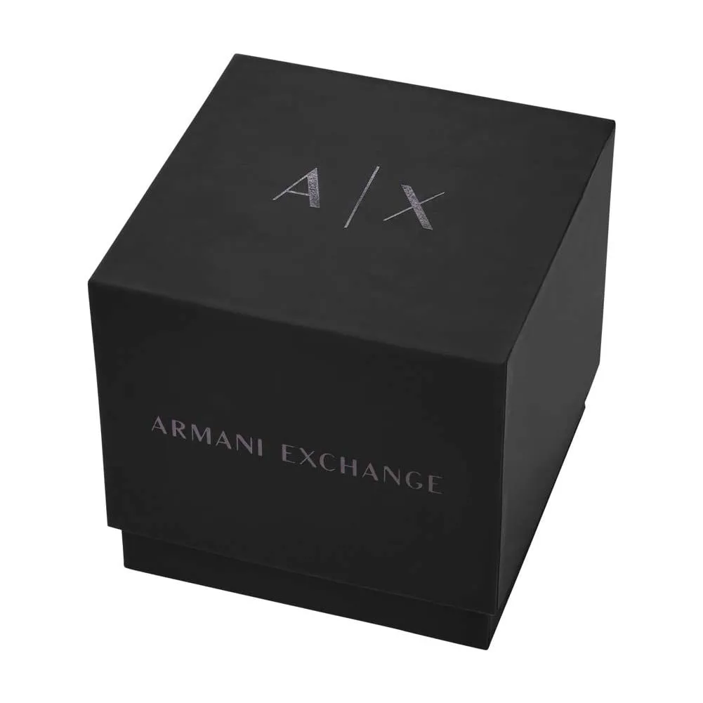 Armani Exchange AX5911 Orologio Donna in Acciaio Inossidabile 36mm, Argento e Nero - immagine 4