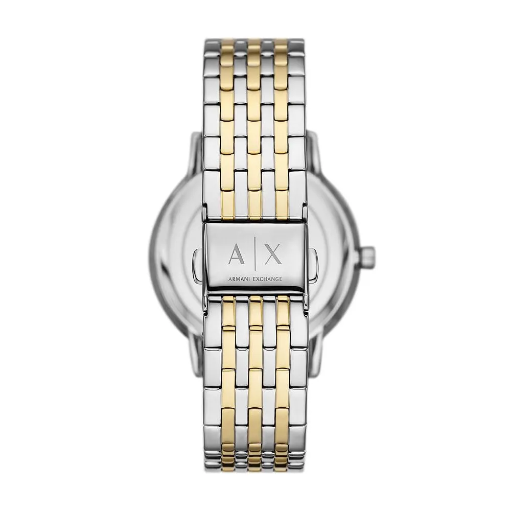 Armani Exchange AX7156SET Women's Watch and Bracelet Set, Silver and Gold Tone - immagine 3