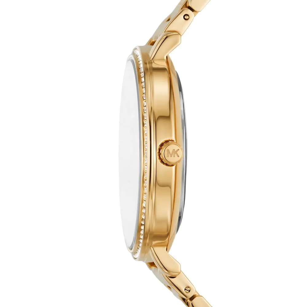 Michael Kors Pyper Orologio Donna MK4916 Acciaio Inossidabile 38mm Nero Jet e Oro - immagine 3
