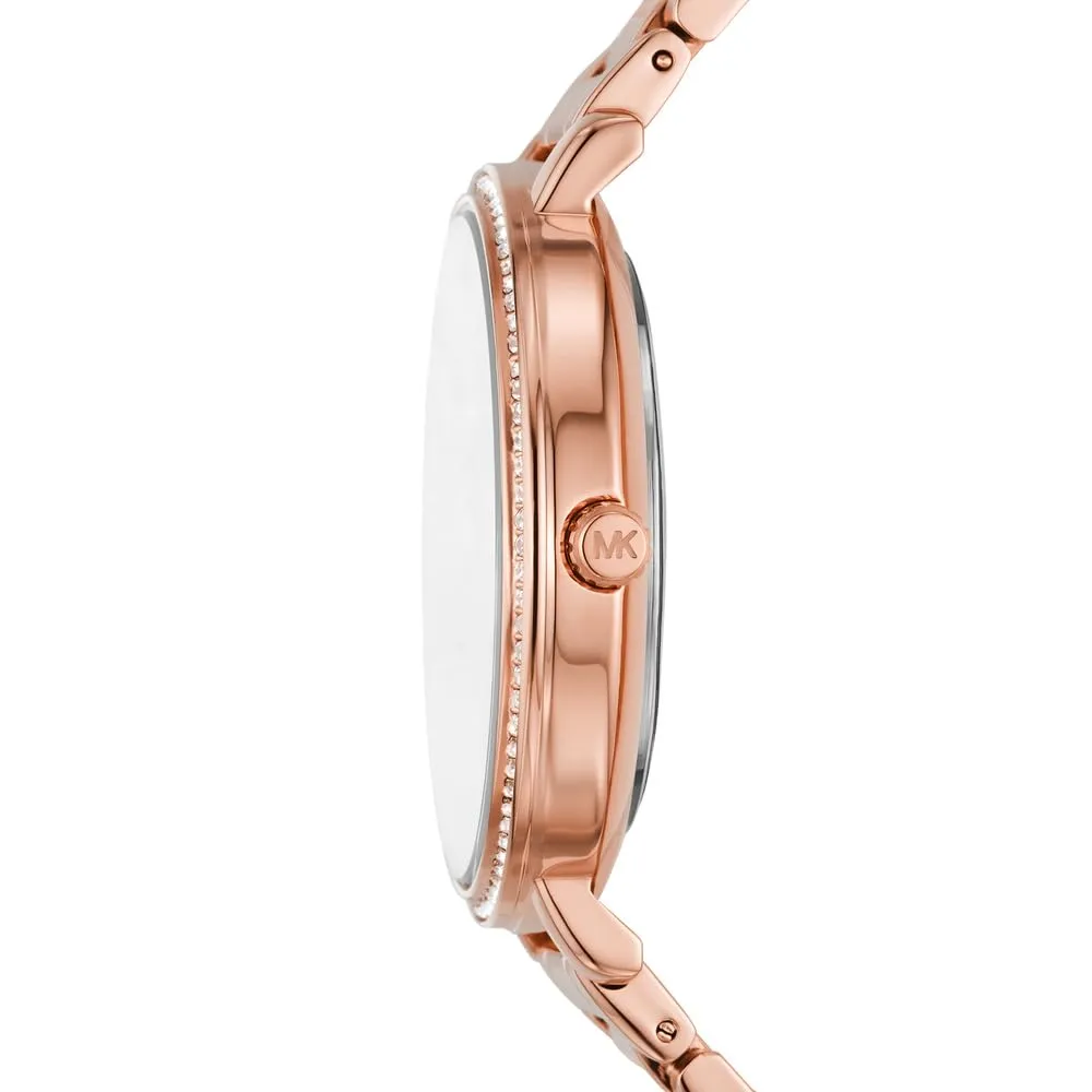 Michael Kors Pyper Orologio MK4917, 38 mm, Oro Rosa e Bianco Sporco - immagine 3