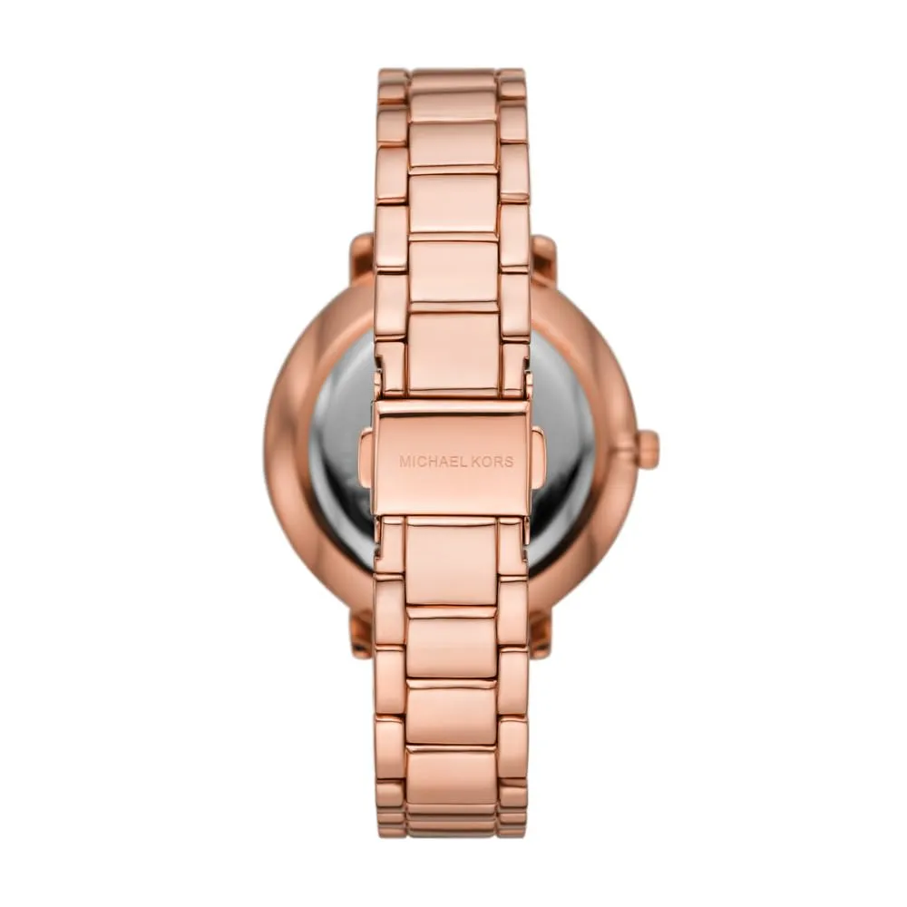 Michael Kors Pyper Orologio MK4917, 38 mm, Oro Rosa e Bianco Sporco - immagine 4