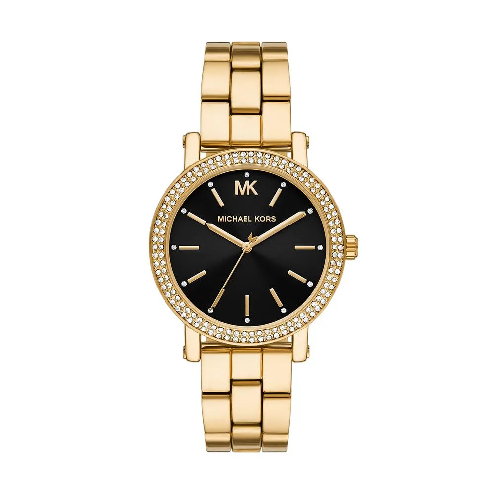 Michael Kors Corey MK7547 Orologio da Donna 38 mm Oro e Nero - immagine 1
