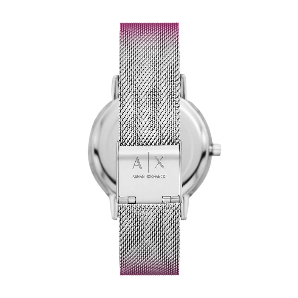 Armani Exchange AX5616 Orologio Analogico da Donna in Acciaio Inossidabile, Argento e Viola - immagine 6