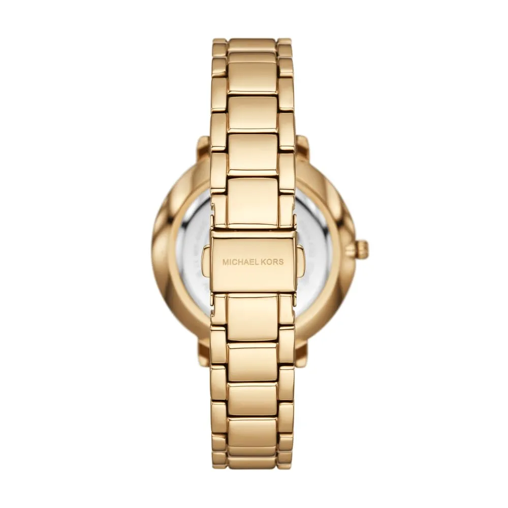 Michael Kors Pyper MK4919 Orologio Donna in Acciaio Inossidabile Oro e Bianco 38 mm - immagine 4