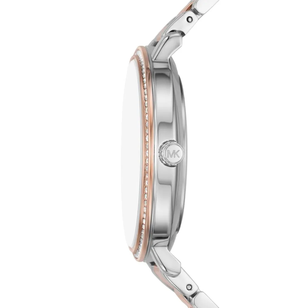 Michael Kors Pyper MK4920 Orologio Donna 38 mm Oro Rosa e Grigio Chiaro - immagine 3
