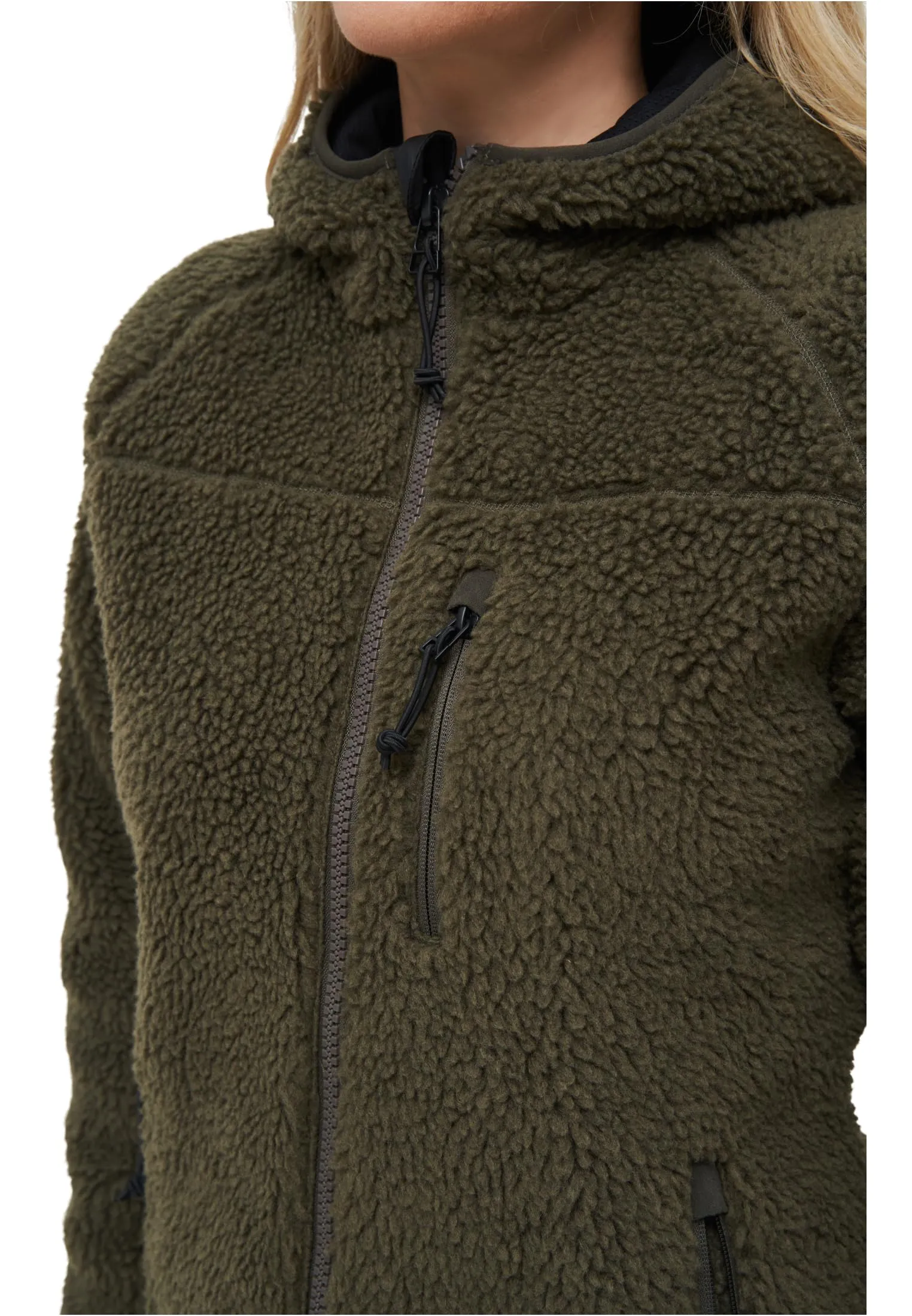 Brandit Women's Teddyfleece Jacket Hoodie - Olive, XXL - immagine 8