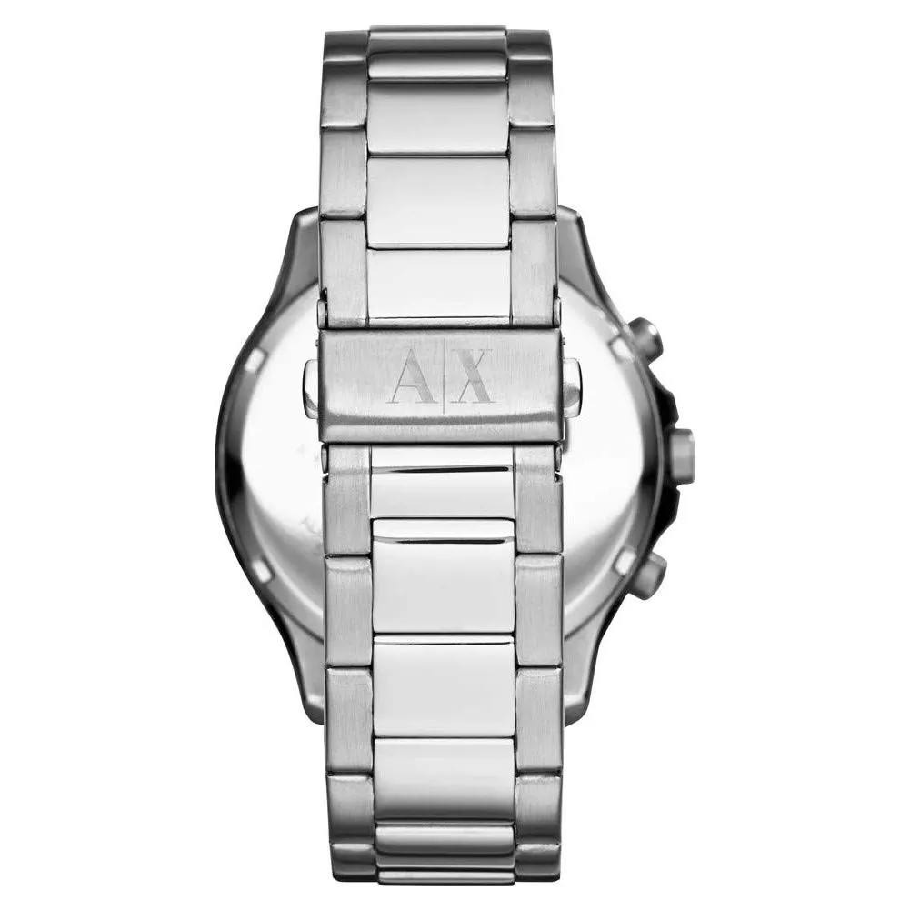 Armani Exchange AX2152 Orologio Uomo Cronografo in Acciaio Argento e Nero, Cassa 46 mm - immagine 2
