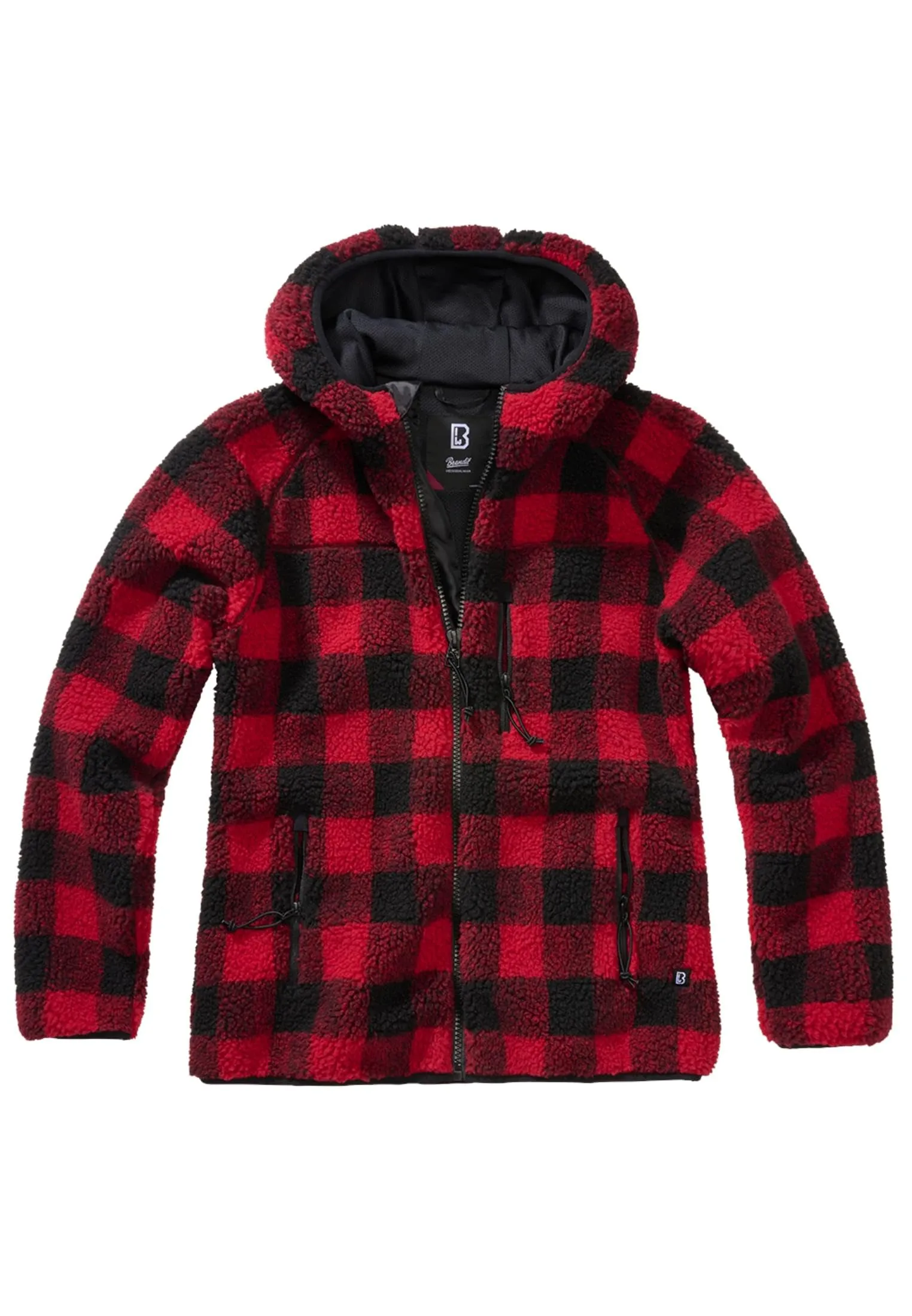 Brandit Women Teddyfleece Jacket Hoodie - Red/Black - XL - immagine 10