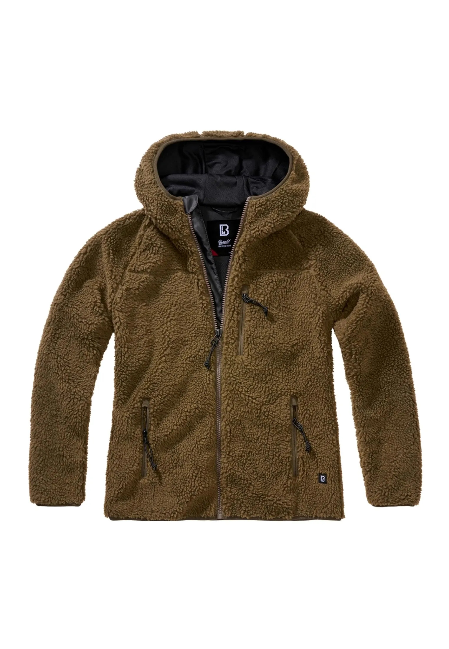 Brandit Women's Teddy Fleece Hooded Jacket - Olive, XL - immagine 11