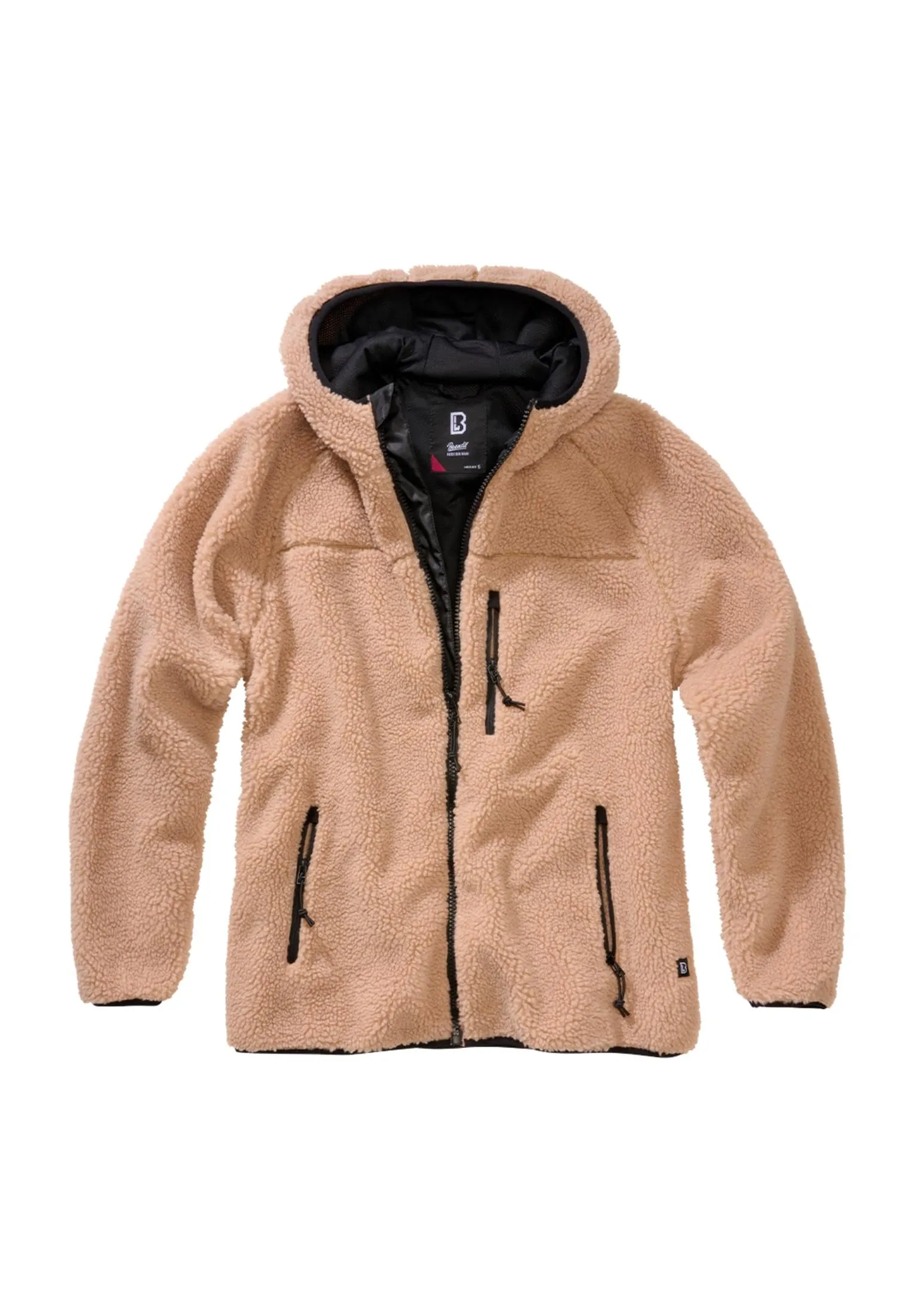 Brandit Women Teddyfleece Jacket Hoodie - Camel, XXL - immagine 10