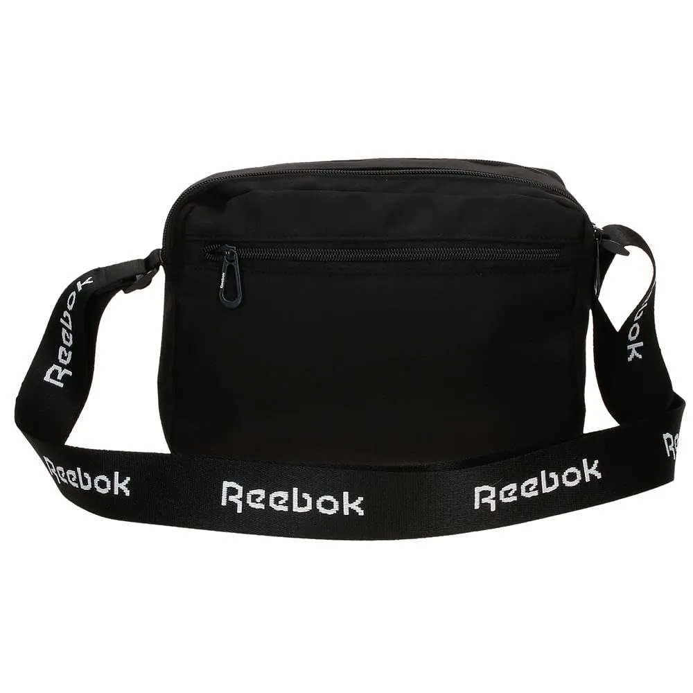 Reebok Borsa a tracolla a due scomparti, 25 x 16 x 6.5 cm, Poliestere, Viola e Nero - immagine 3