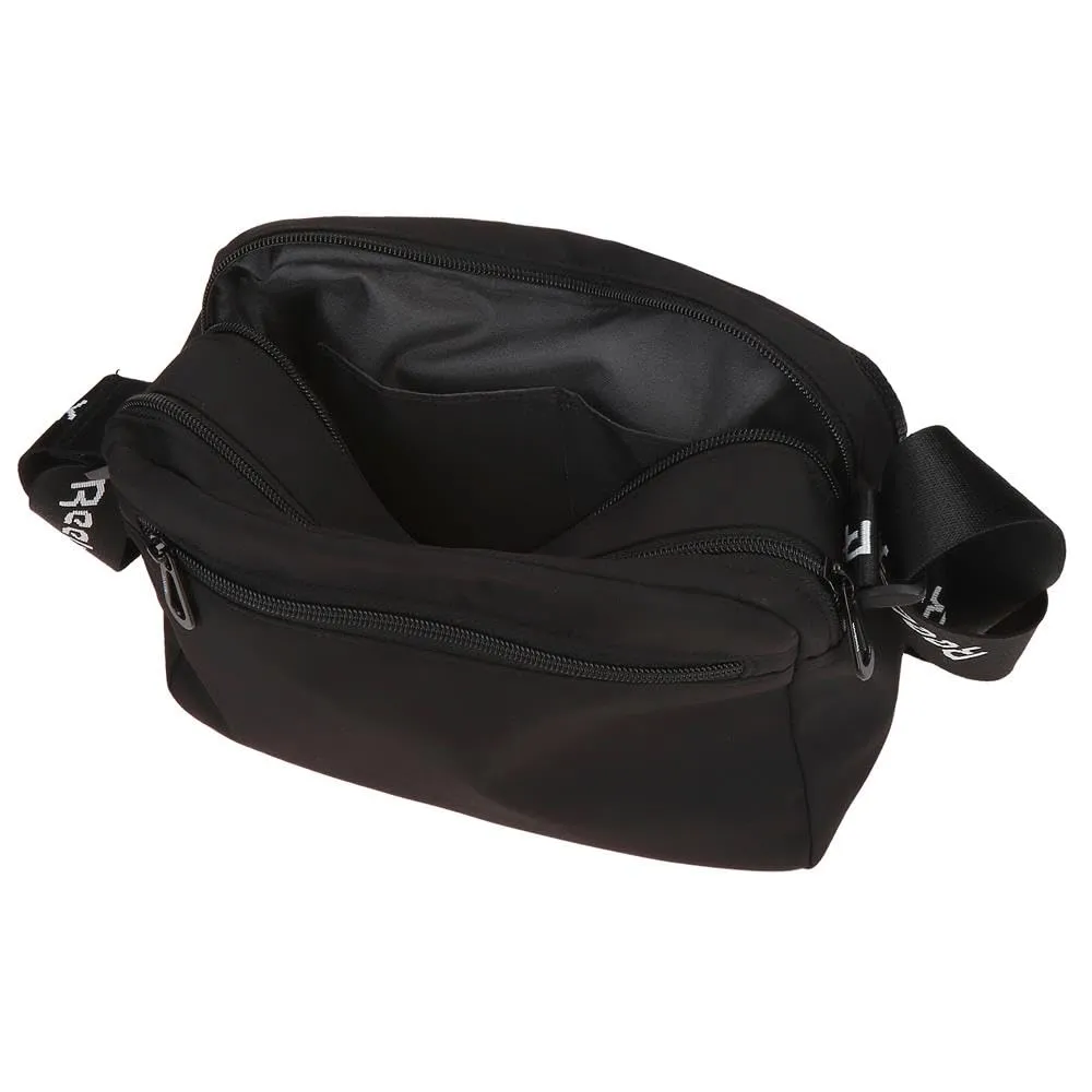Reebok Borsa a tracolla a due scomparti, 25 x 16 x 6.5 cm, Poliestere, Viola e Nero - immagine 5