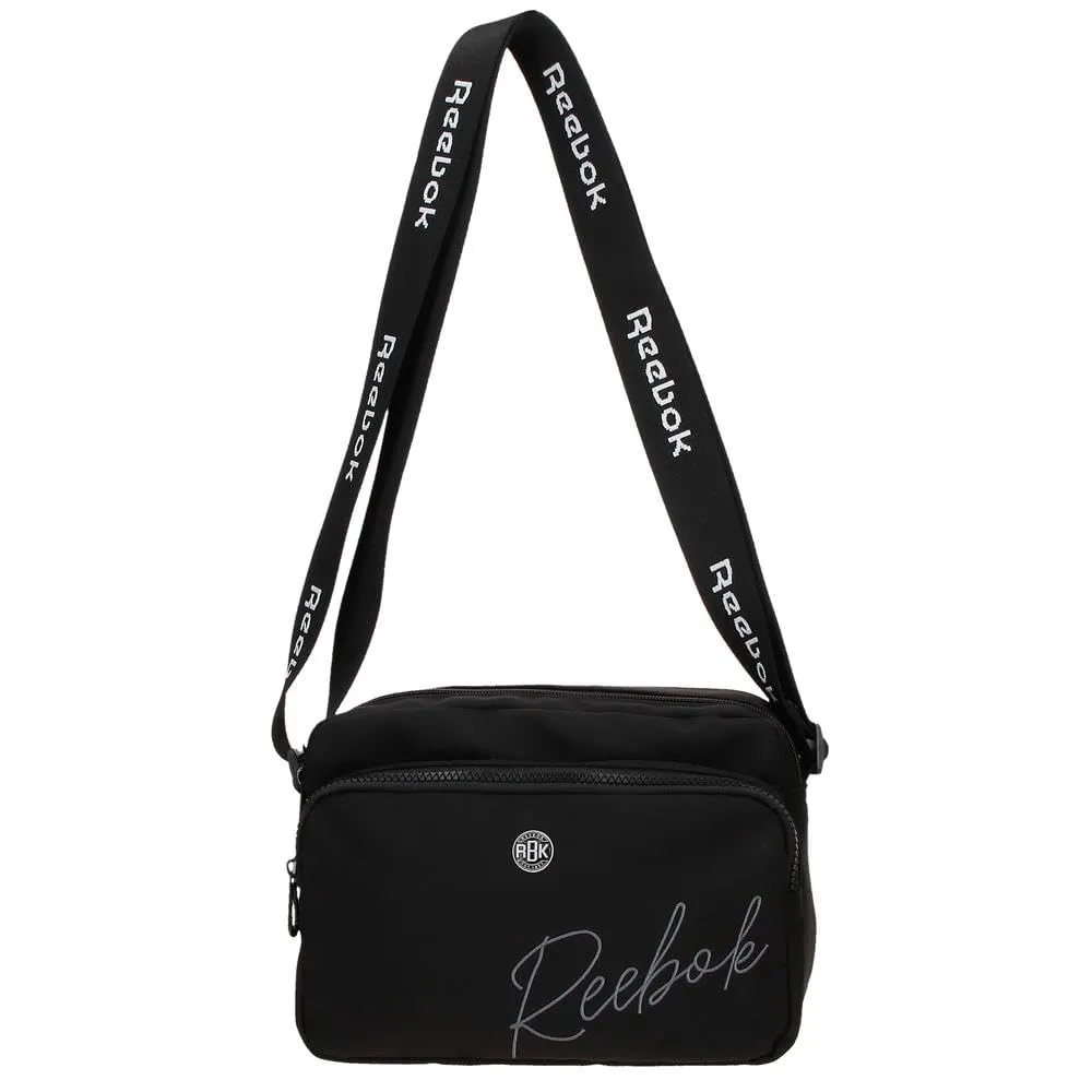 Reebok Borsa a tracolla a due scomparti, 25 x 16 x 6.5 cm, Poliestere, Viola e Nero - immagine 9