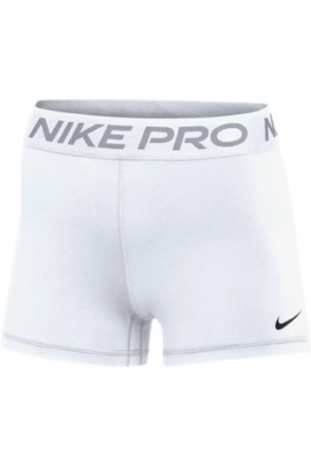 Nike Pro 365 Pantaloncini da donna a compressione, 7,6 cm, Bianco, XL - immagine 1