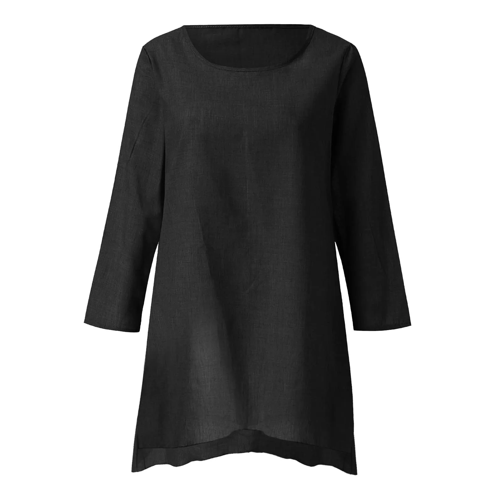 Uwdiohq Bluse e Camicie Donna Tshirt Basic Manica Corta Top Maniche Lunghe Camicetta Verde Acqua Camicia Raso Oro - immagine 3