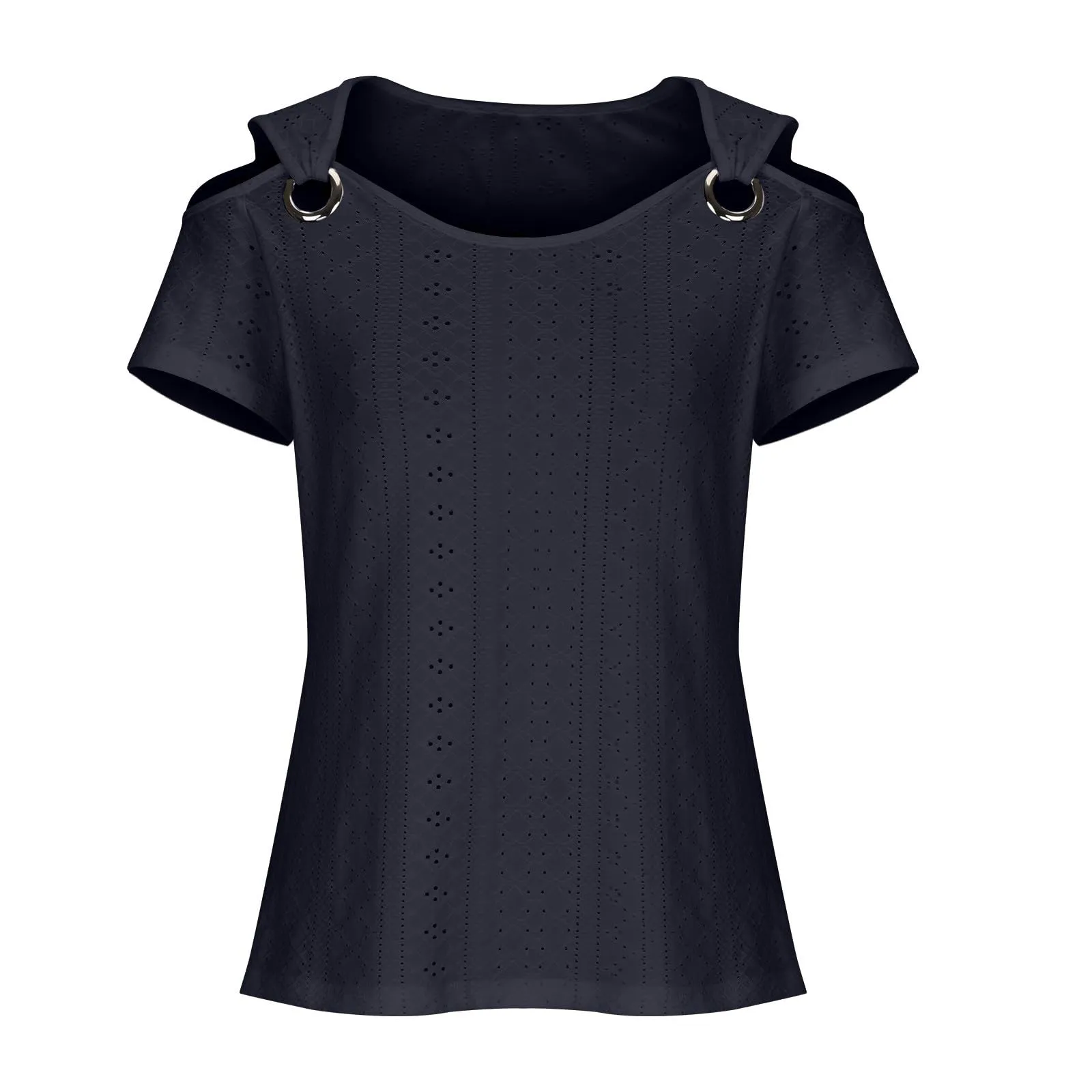 Uwdiohq Bluse e Camicie Donna in Cotone Manica Lunga e Corta Eleganti - immagine 5