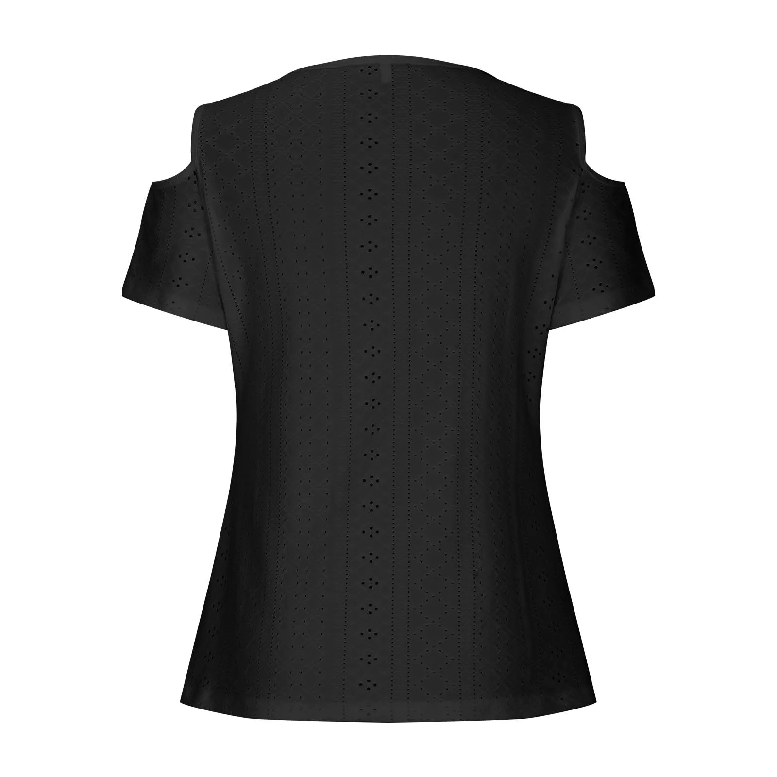 Uwdiohq Camicette e Bluse Donna Maglia Bianca Manica Corta Top Rosso Elegante Maglia Nera Camicia Donna Sfiancata - immagine 5
