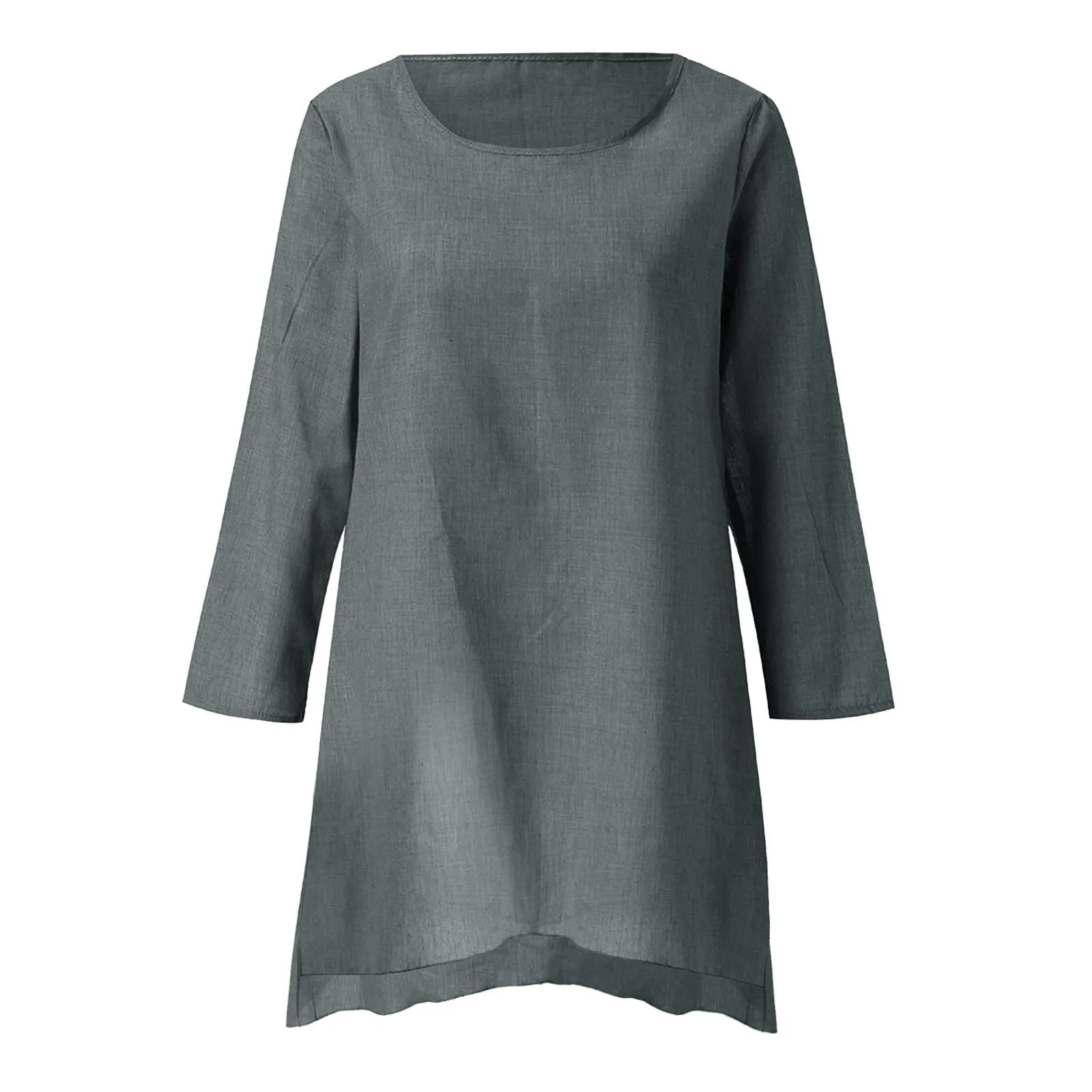 Uwdiohq Blusa Donna in Viscosa Maglia Termica Manica Corta Crop Top Schiena Scoperta Verde Smeraldo Taglie Comode - immagine 3