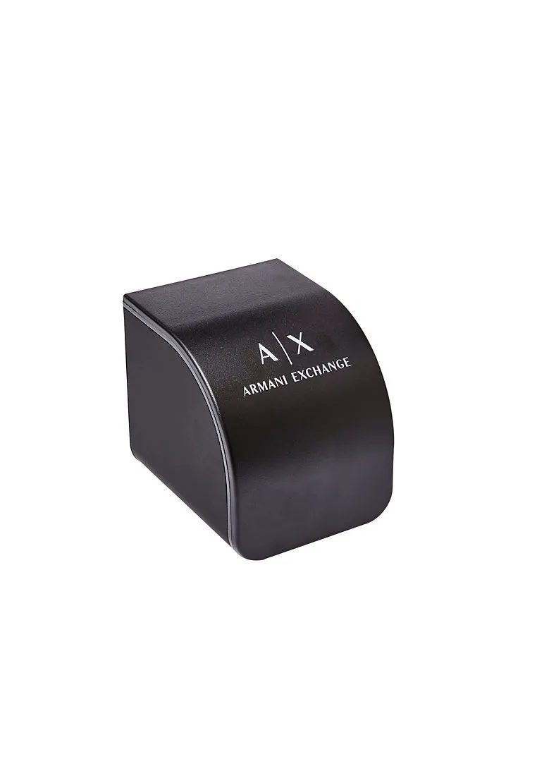 Armani Exchange AX2509 Orologio da uomo Cronografo in acciaio inossidabile 45 mm, Argento e Blu - immagine 3